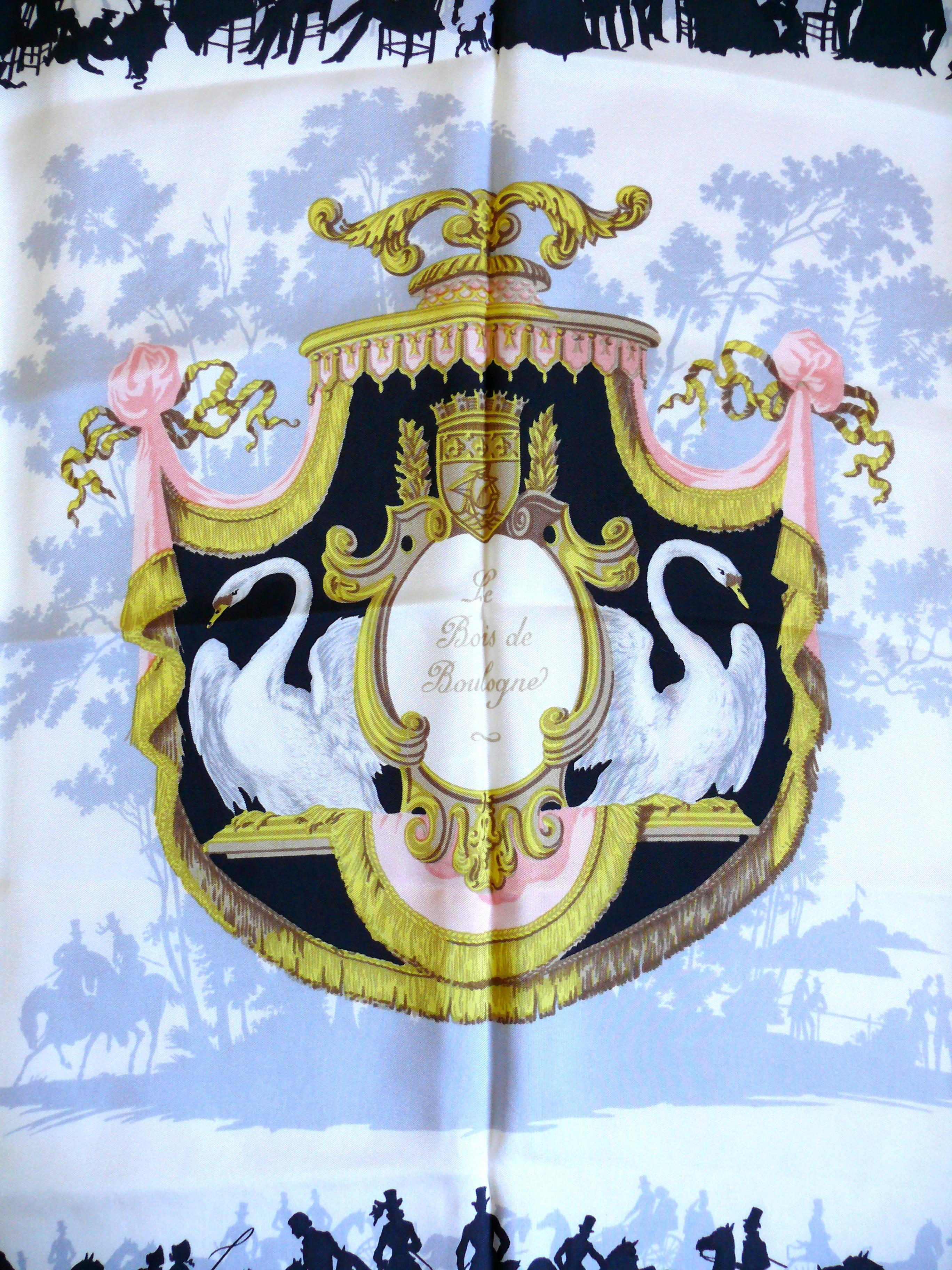 HERMES vintage silk carre scarf 