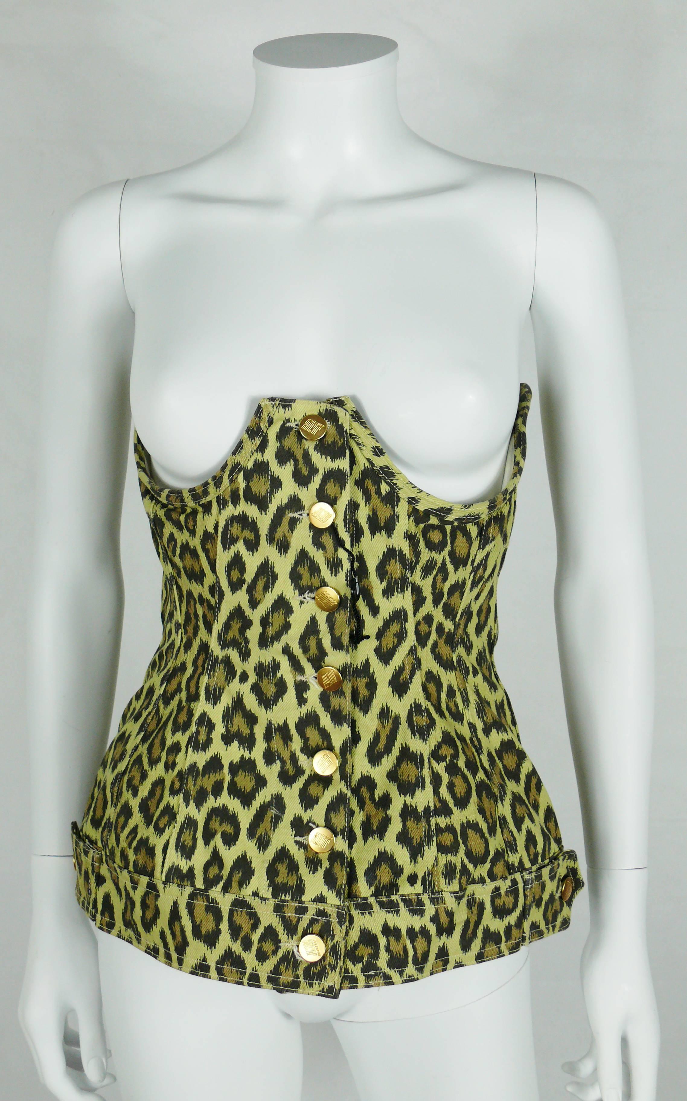 cheetah print corset