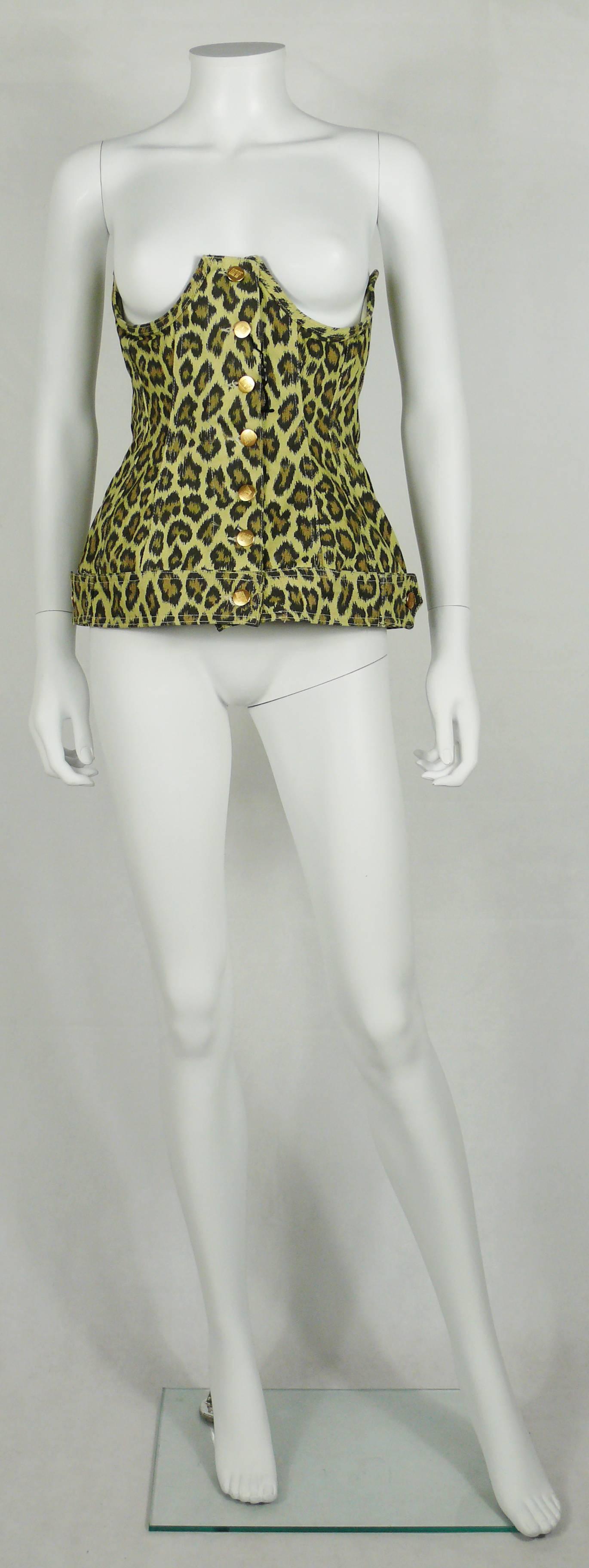 cheetah corset top