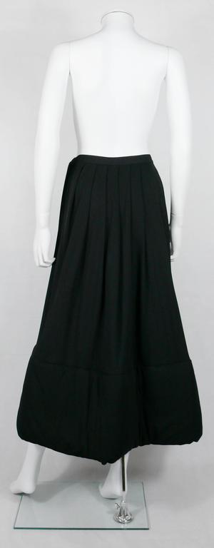 Jean Paul Gaultier Classique Vintage 1990s Rare Black Padded Skirt 