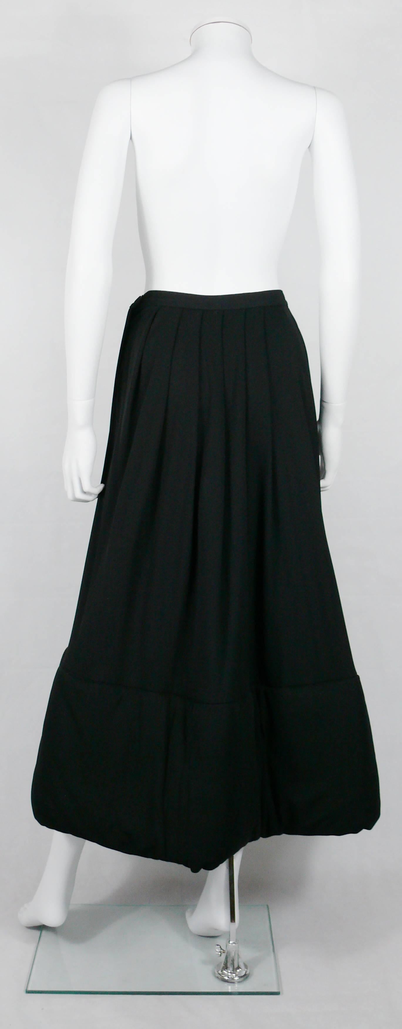 Women's Jean Paul Gaultier Classique Vintage 1990s Rare Black Padded Skirt  For Sale
