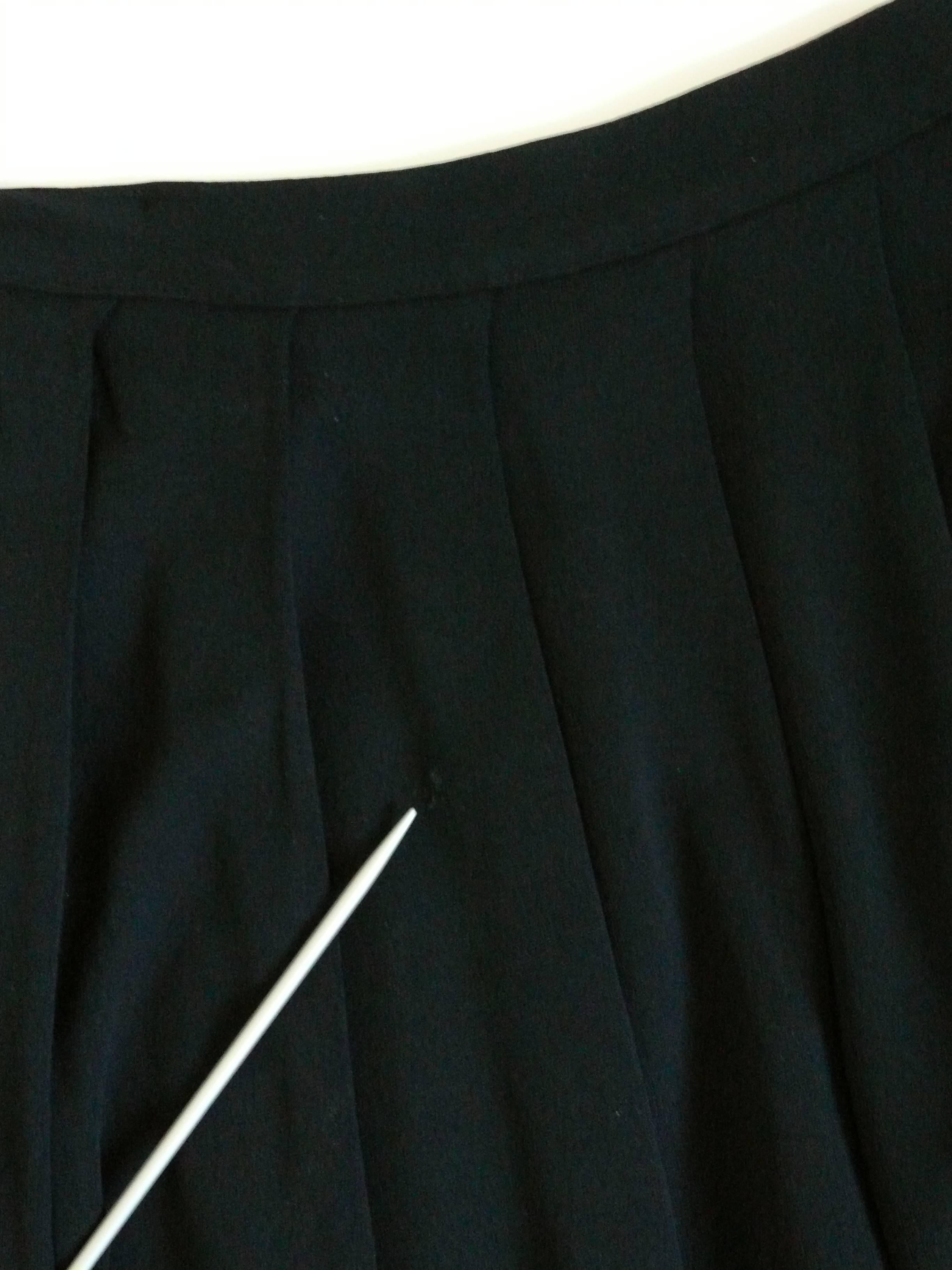 Jean Paul Gaultier Classique Vintage 1990s Rare Black Padded Skirt For Sale 3