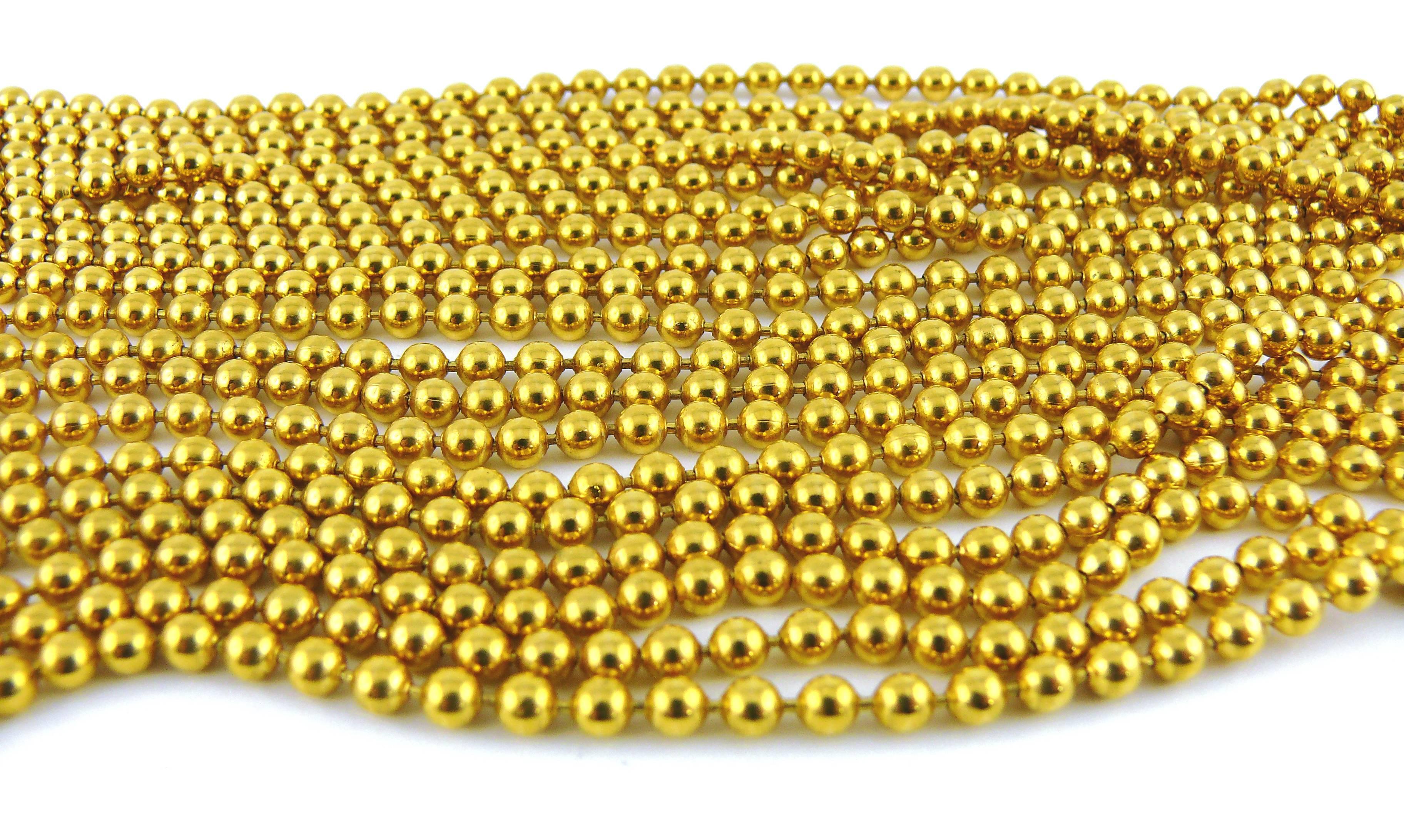 Yves Saint Laurent YSL Vintage Gold Toned Multi-Strand Massaï Style Necklace 1