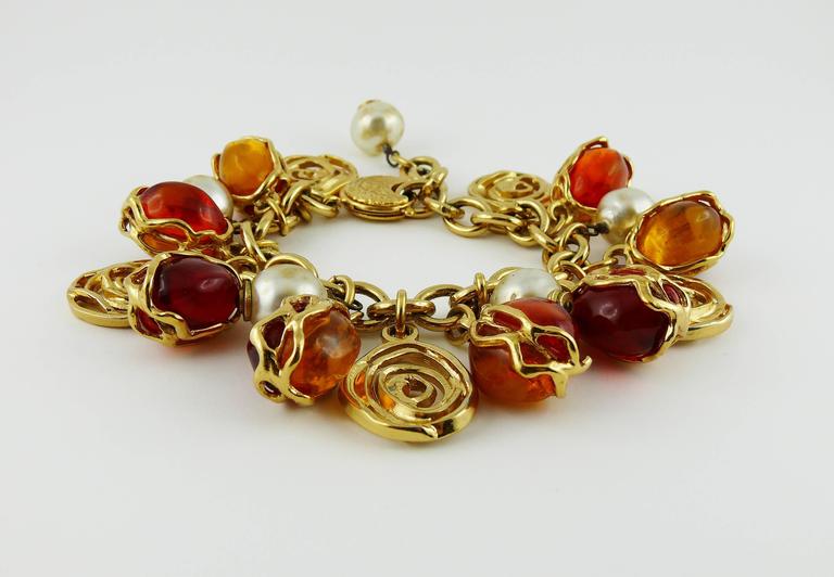 Yves Saint Laurent YSL Vintage Charm Bracelet at 1stDibs ysl charm