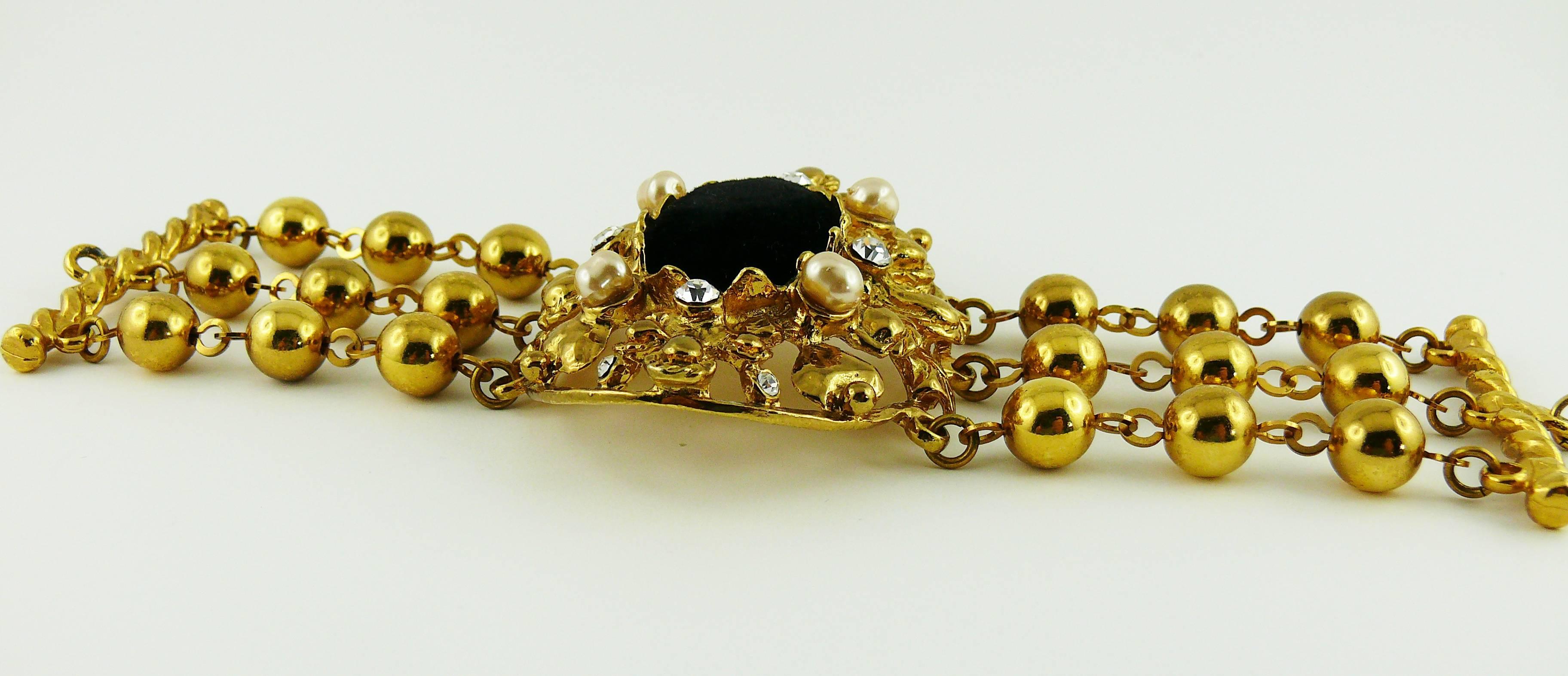 Women's Christian Lacroix Vintage Jewelled Cuff Bracelet