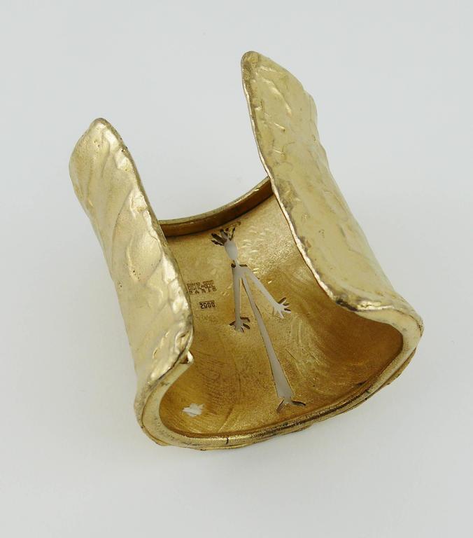 Bracelet Biche De Bère Paris - Métal Argenté Motifs Géométriques - Occasion Bon état