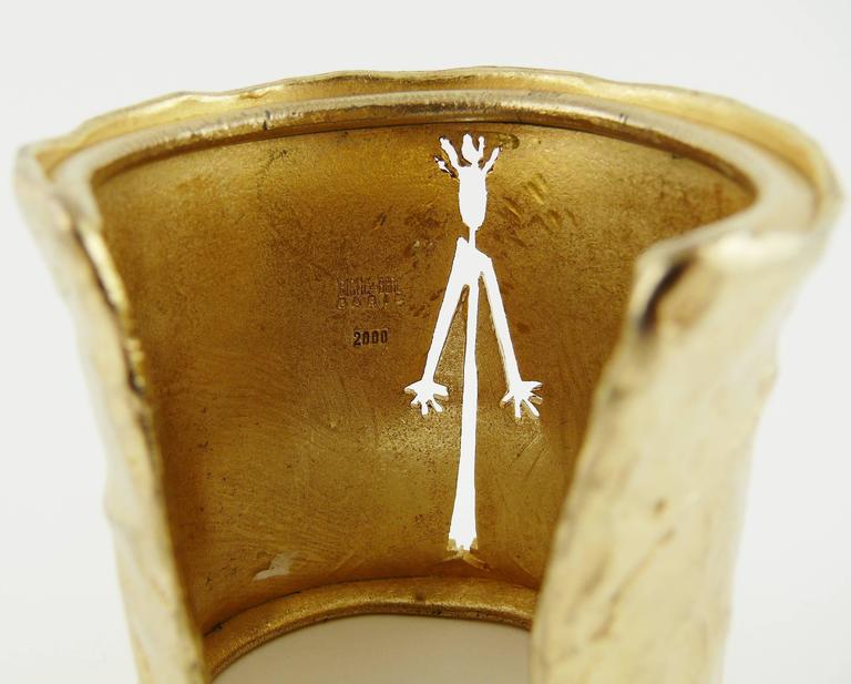 Bracelet Manchette Vintage BICHE DE BERE PARIS - Occasion, Style French Couture Cuff