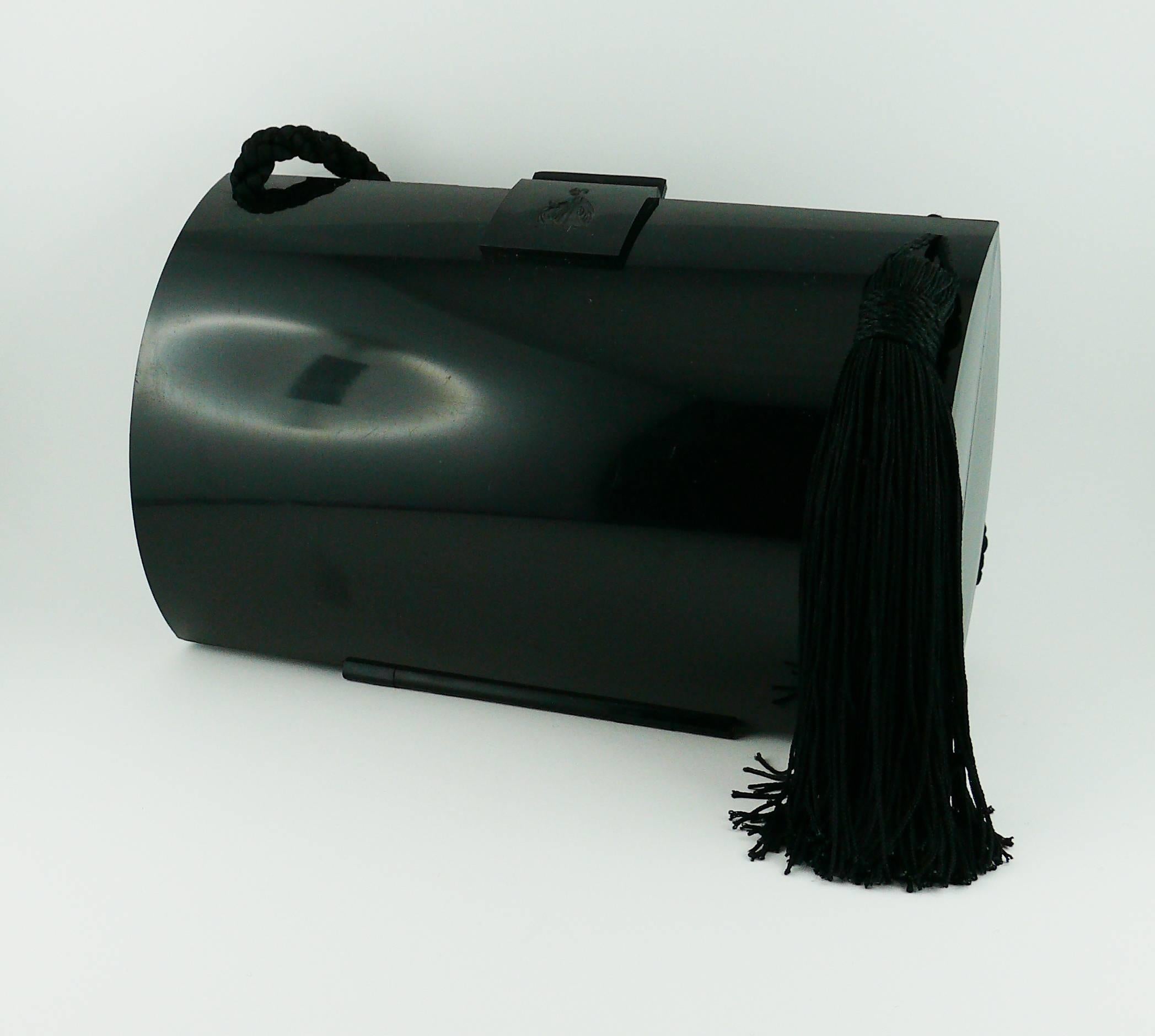 Lanvin Vintage Tassel Minaudiere Shoulder Bag In Good Condition In Nice, FR