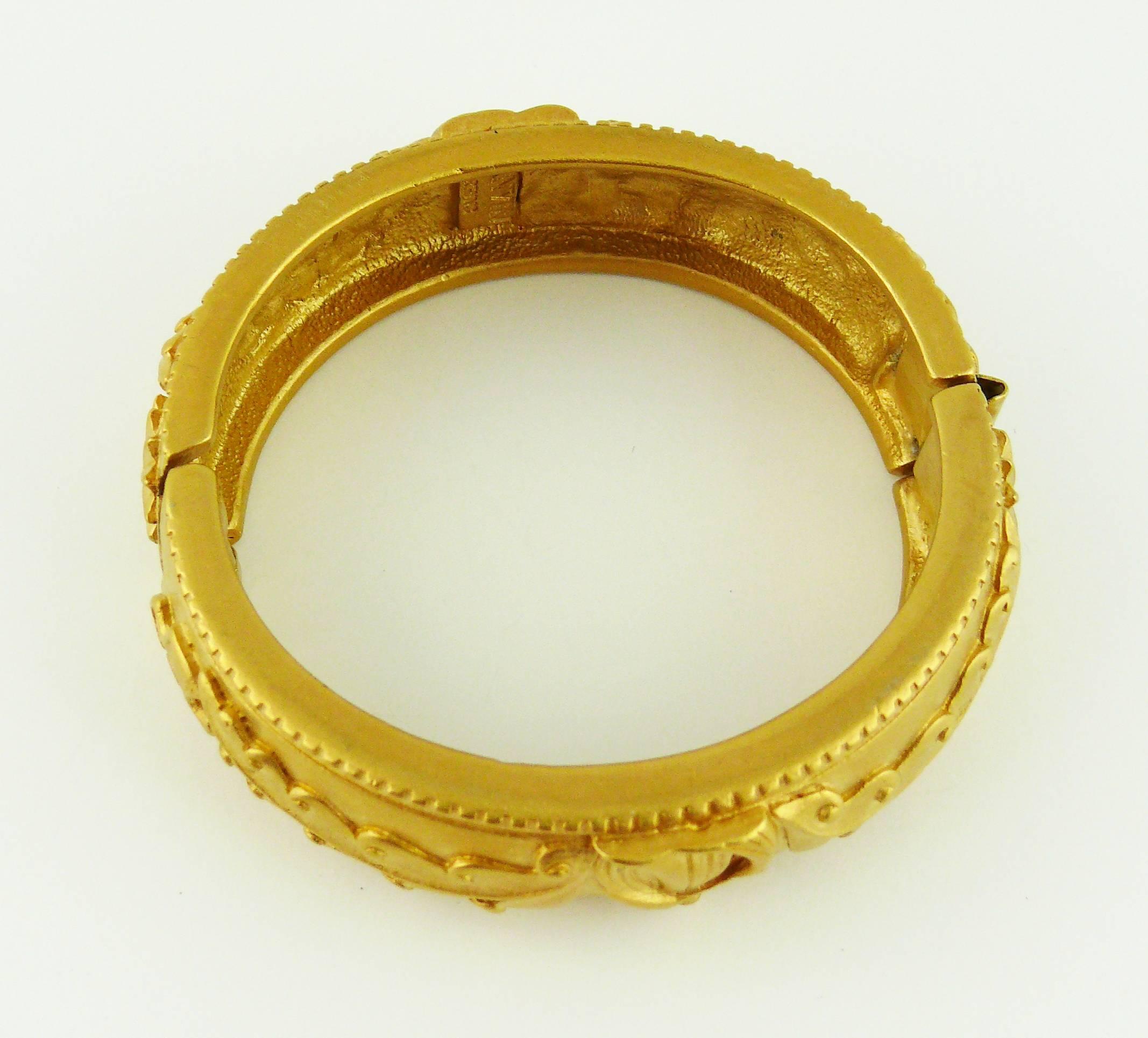Lanvin Vintage Gold Toned Arpege Bracelet  For Sale 2