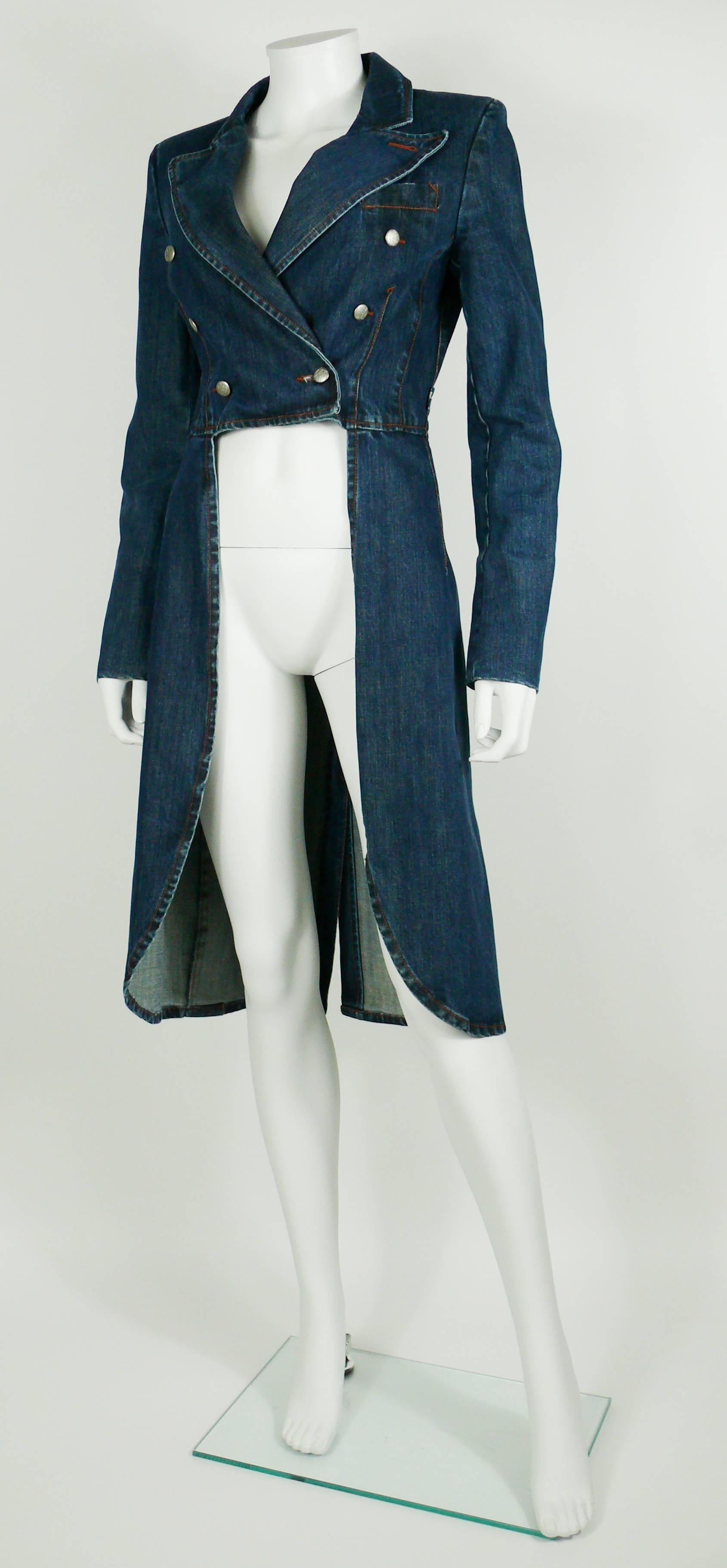 Women's Jean Paul Gaultier Denim Tailcoat
