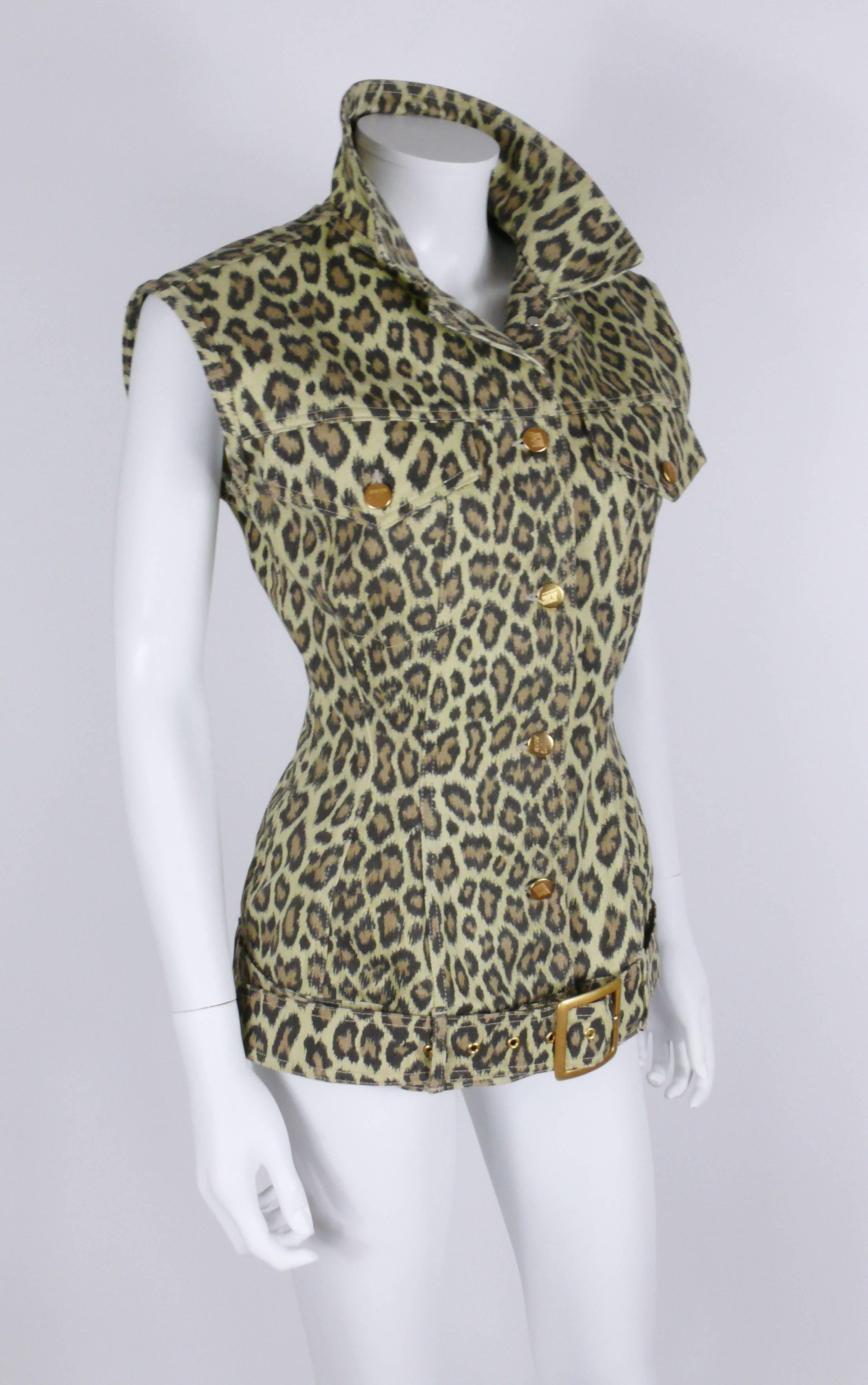 cheetah corset