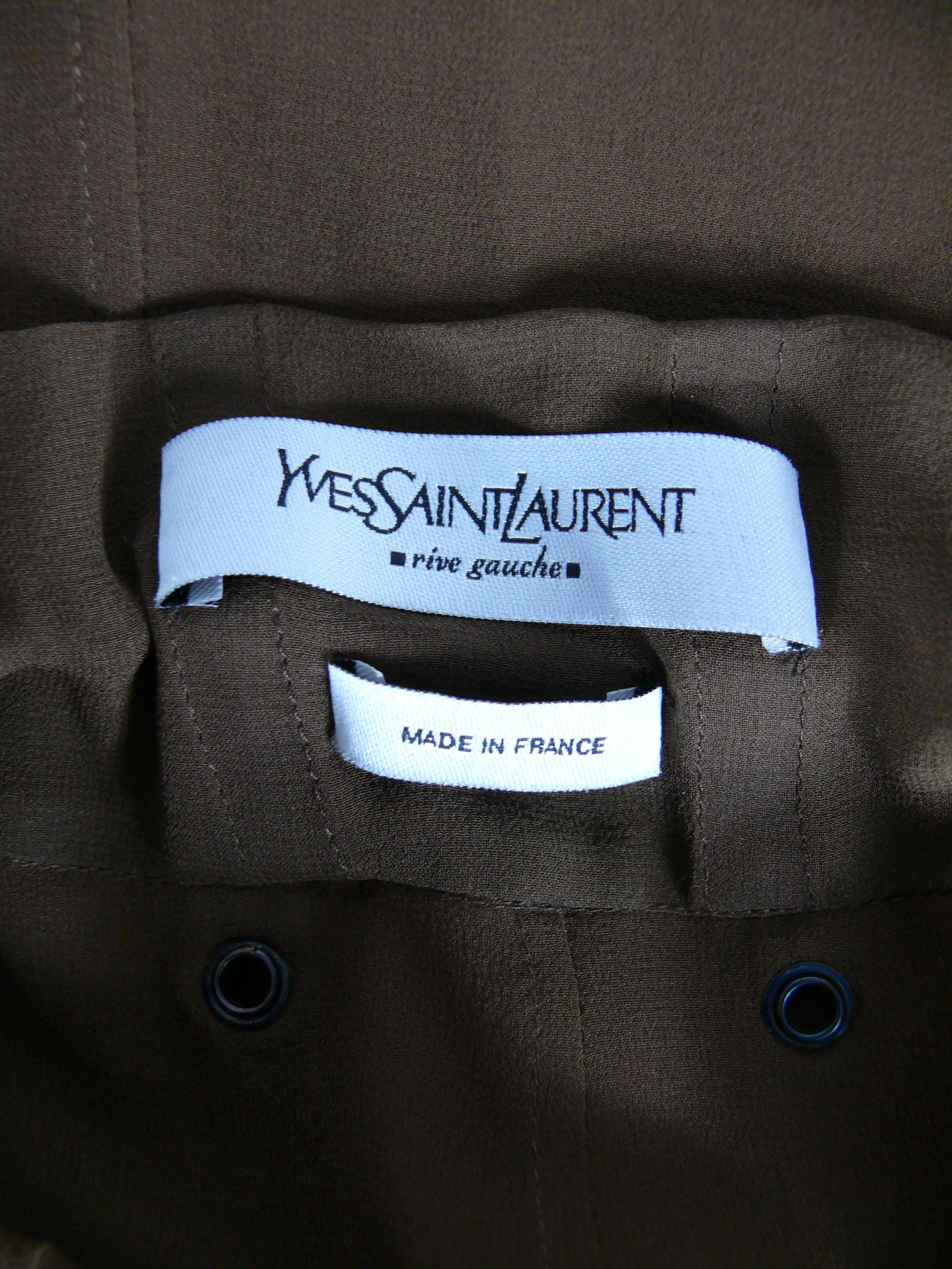 Yves Saint Laurent by Tom Ford Rare Silk Safari Suit 3