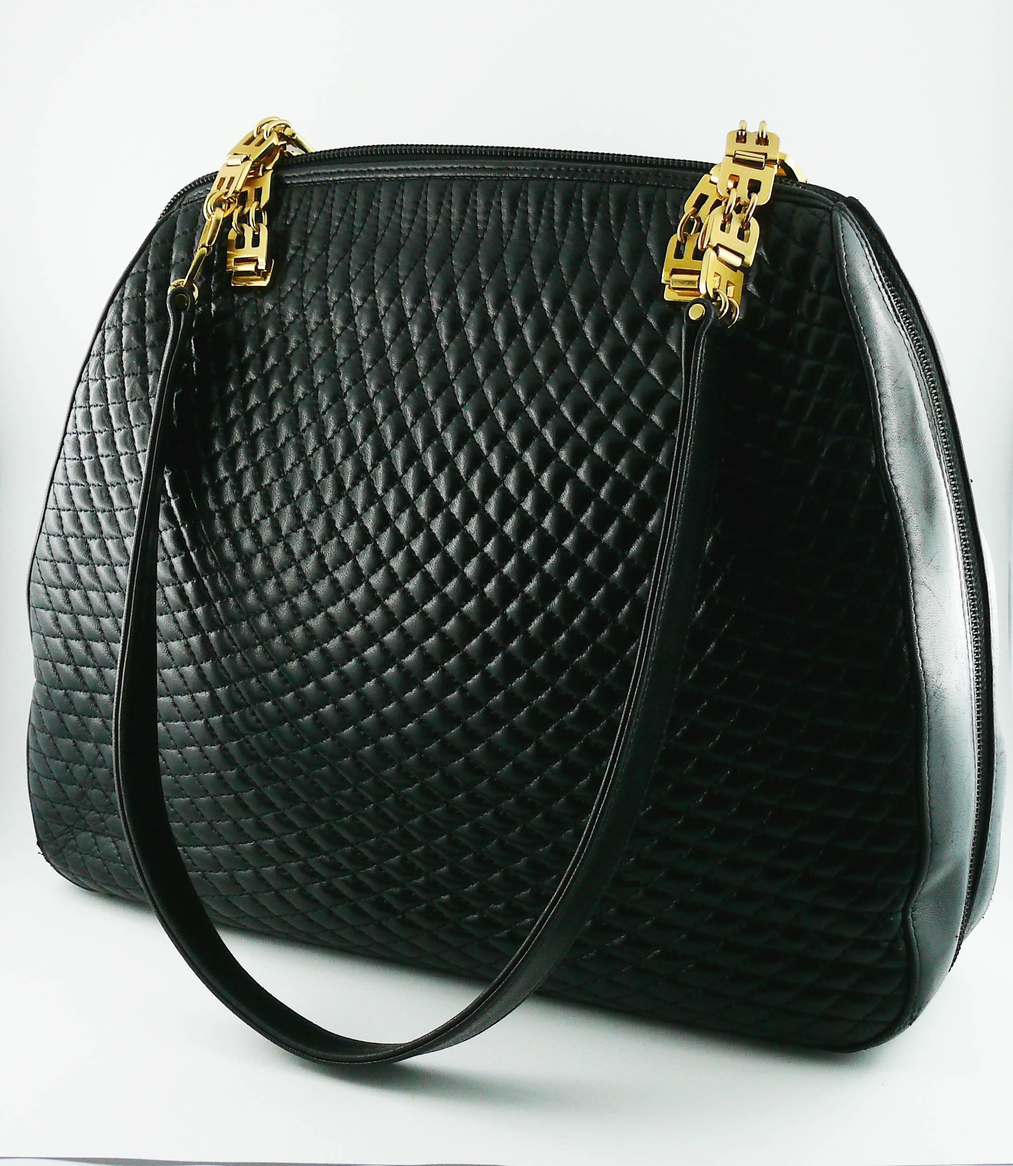 bally quilted bag