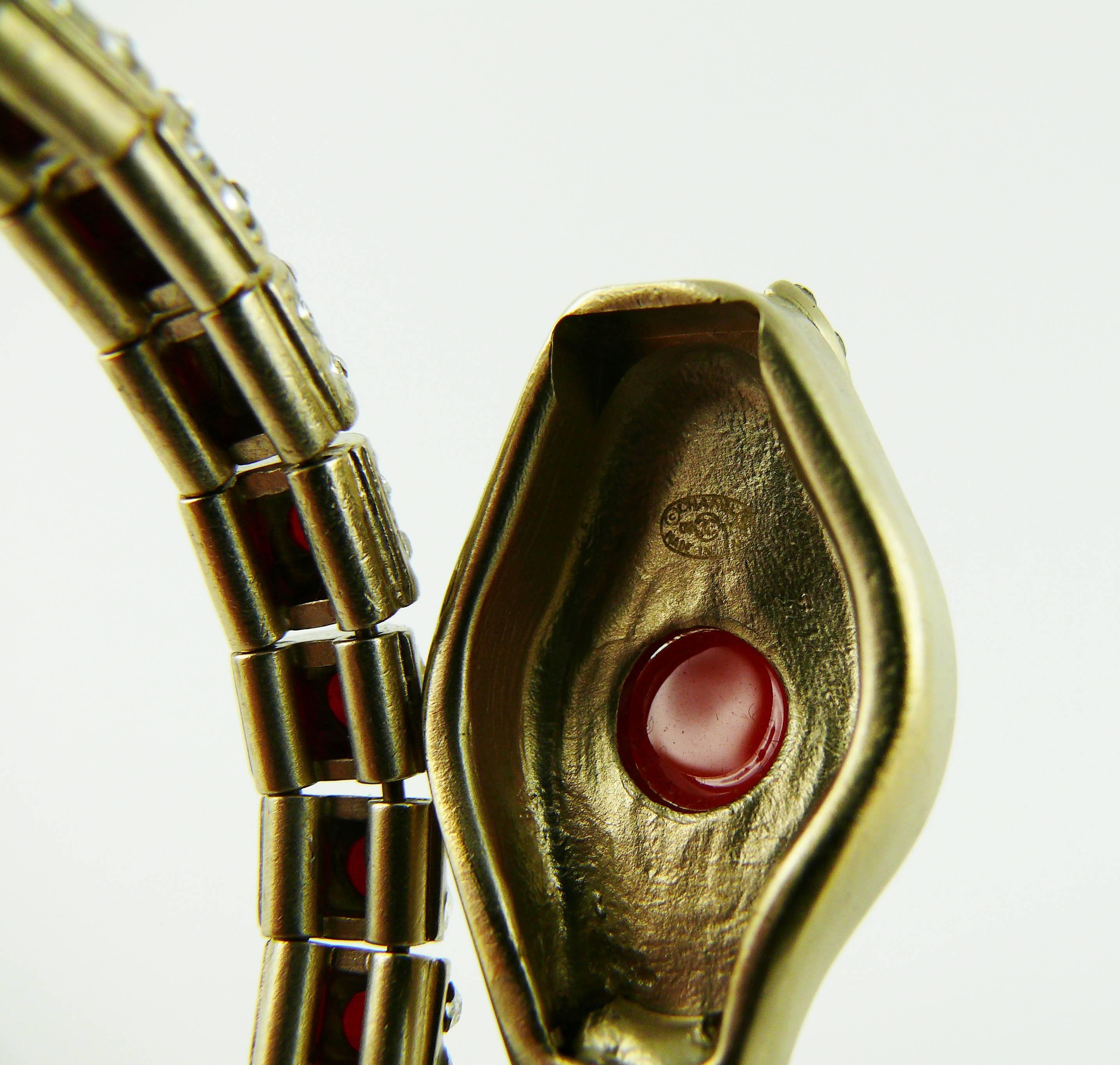 Chanel Jewelled Articulated Snake Bracelet  5