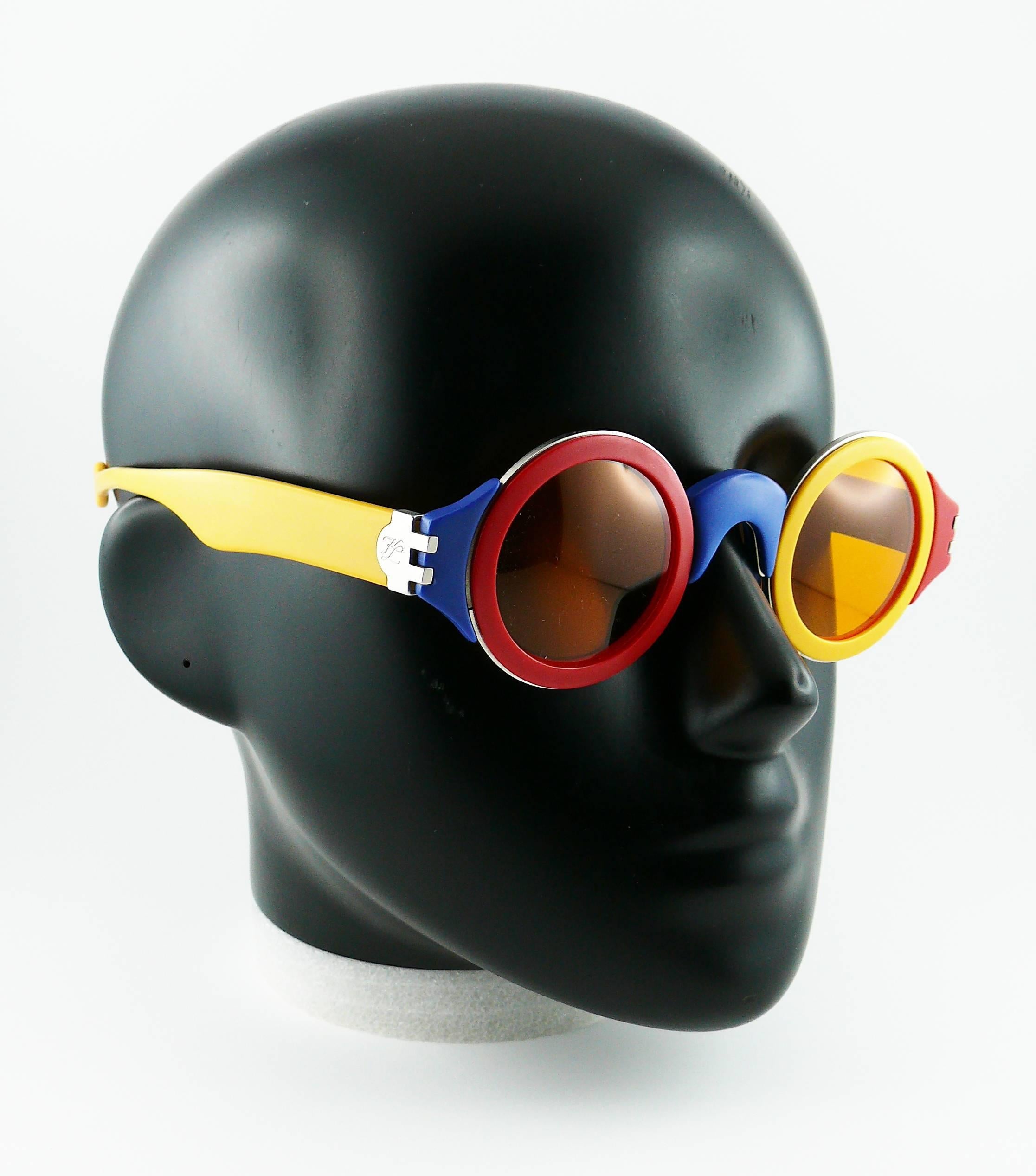 KARL LAGERFELD vintage rare stunning colorful sunglasses.

Limited edition. Numbered Nr. 1318.

Orange lenses.

Signed KARL LAGERFELD on the inside temple.
Model 3604.
Embossed KL.

CONDITION REPORT
- Frames
Minor/Moderate scratches throughout. 
-