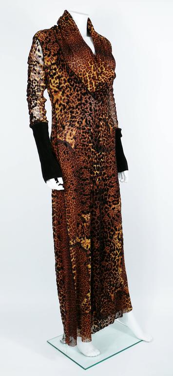 jean paul gaultier leopard long dress jean paul gaultier leopard dress from fw97 beaded gown! made of more than a  million glassbeads, took more than 1000 hours to make #fashion