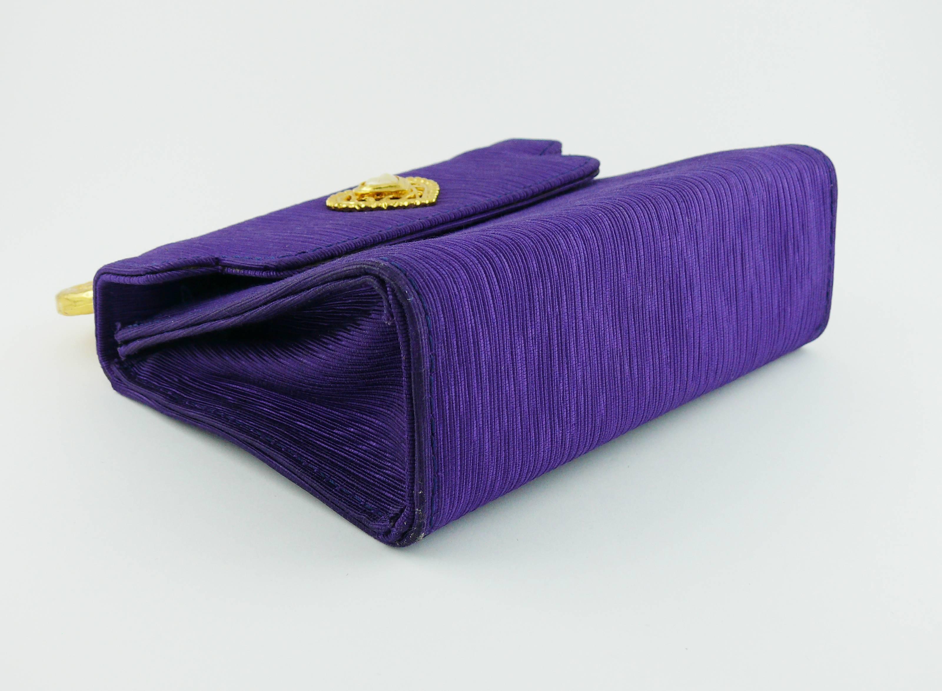 Edouard Rambaud Vintage Purple Evening Bag   3