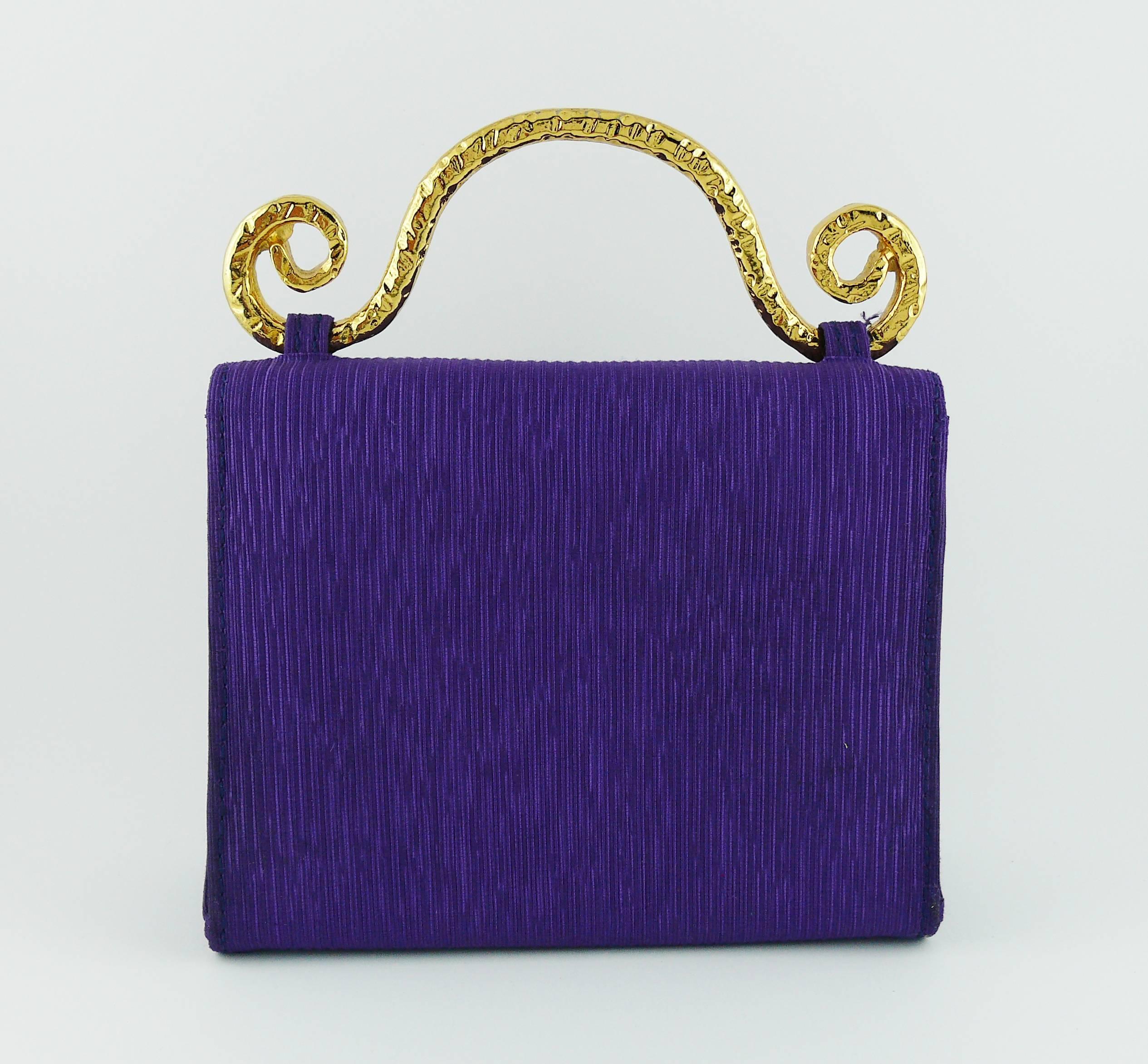 Edouard Rambaud Vintage Purple Evening Bag   1