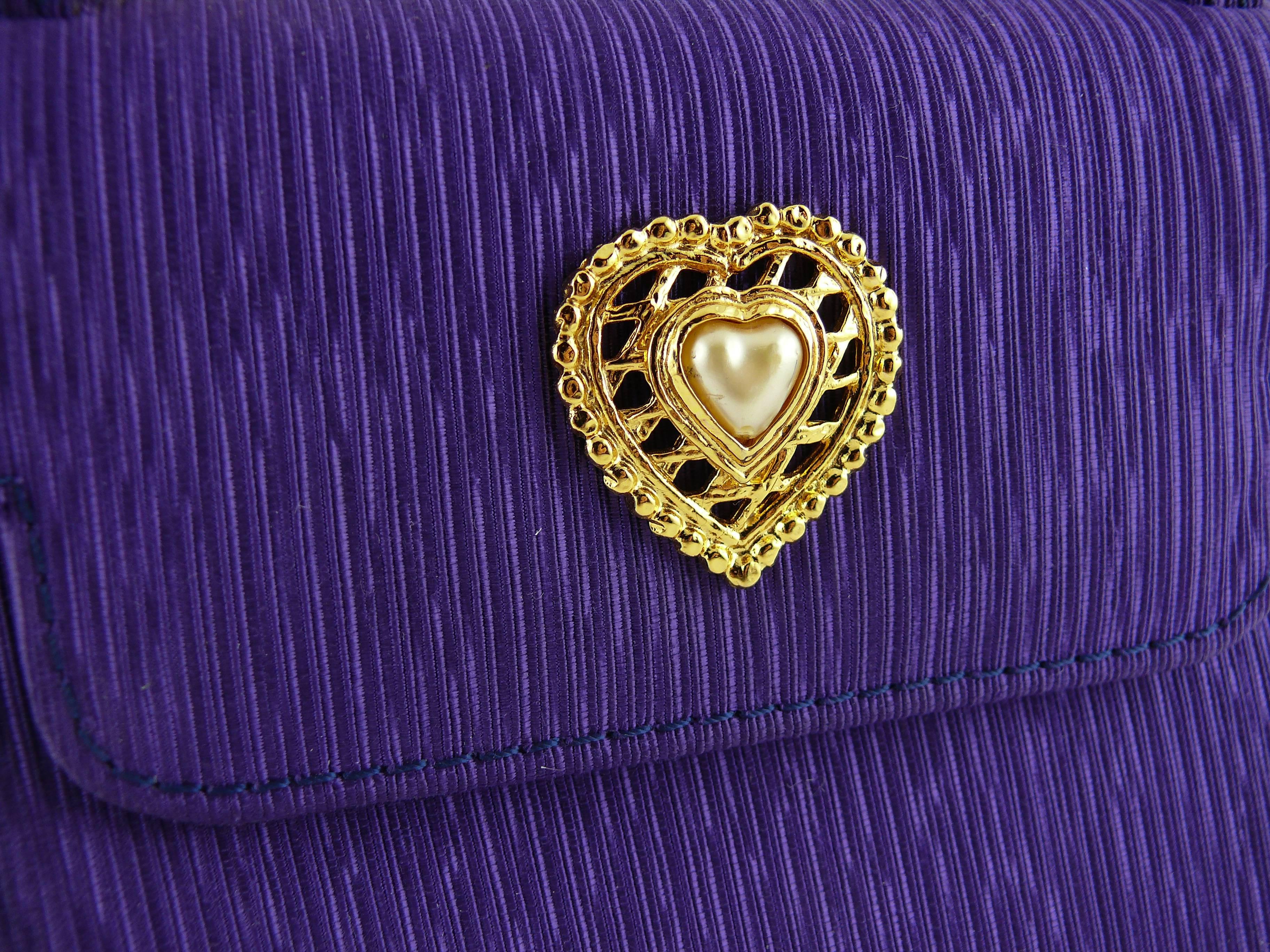 Edouard Rambaud Sac de soirée vintage violet 1