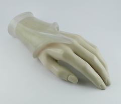 Thierry Mugler Vintage Organic Shape Irridescent Cuff Bracelet