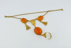 Christian Dior by John Galliano Pulsera Anillo Escarabajo Renacimiento Egipcio