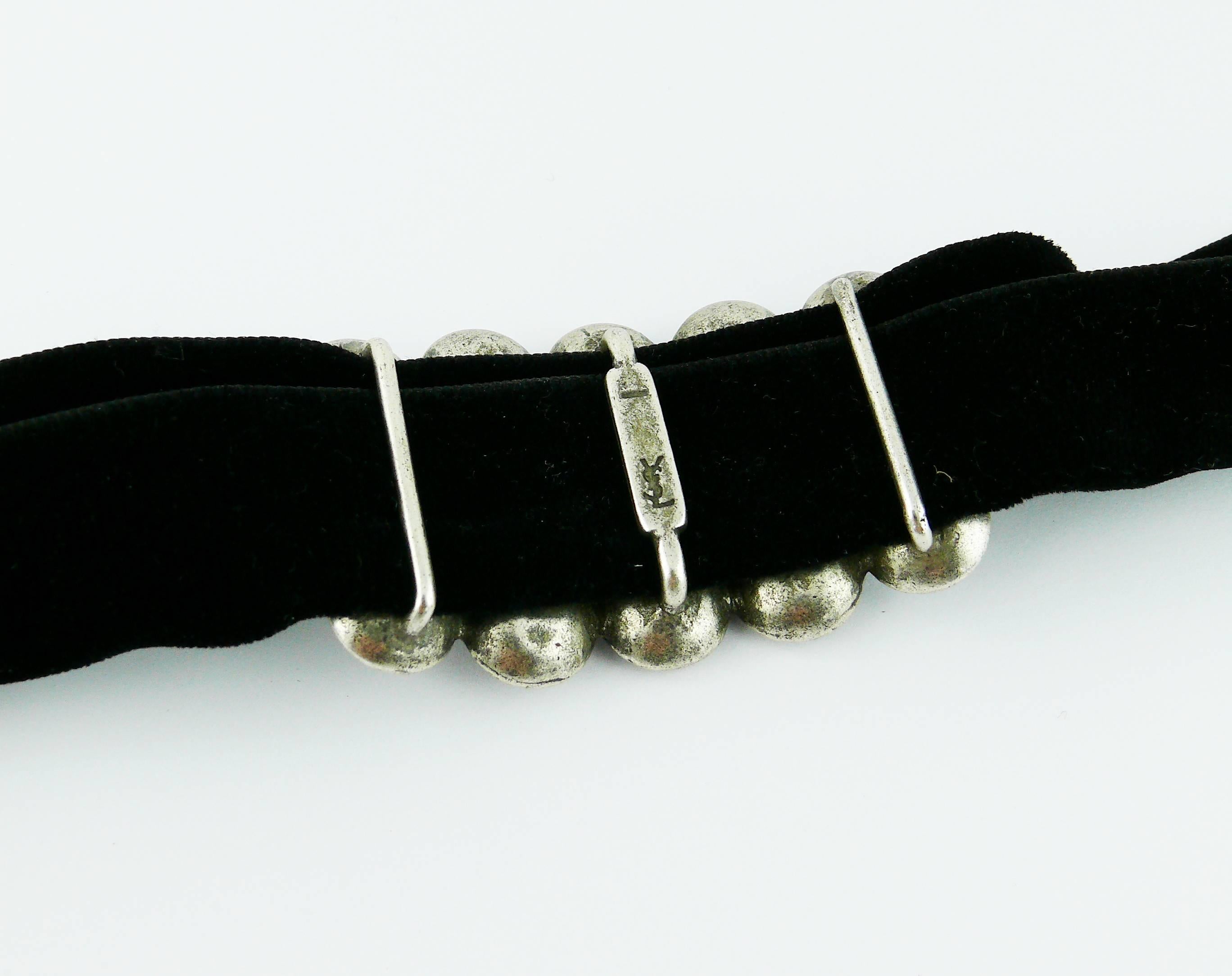 Yves Saint Laurent YSL by Tom Ford Velvet Choker/Bracelet In Excellent Condition In Nice, FR