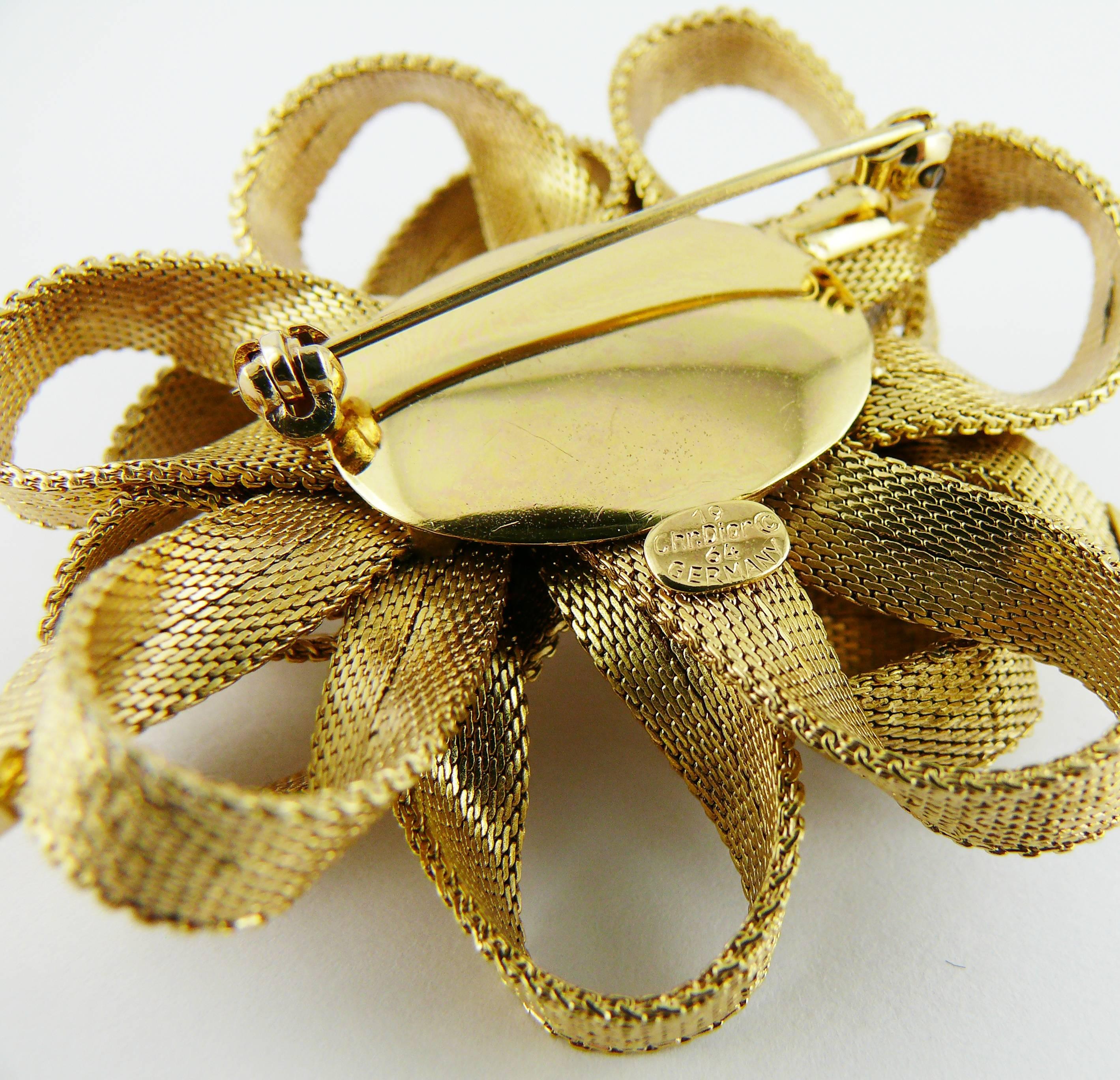 Christian Dior Vintage 1964 Ribbon Bow Brooch In Excellent Condition In Nice, FR