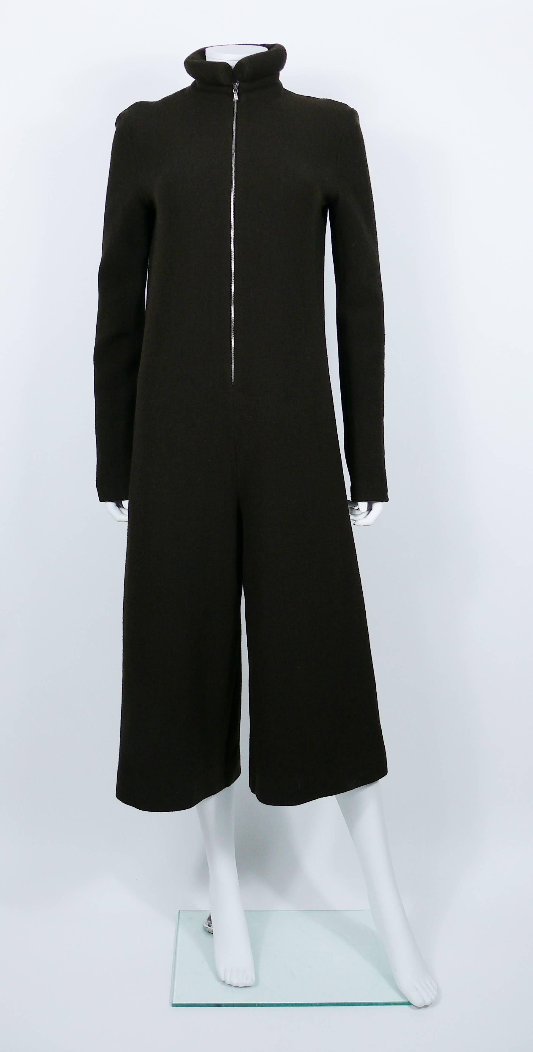 Black Jean Paul Gaultier Vintage 1990s Very Rare Brown Overall For Sale