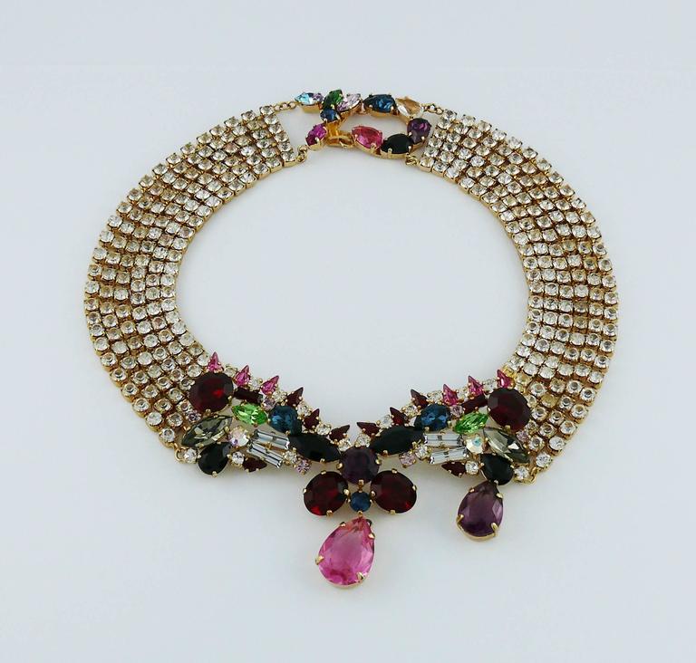 Christian Lacroix Vintage Bejeweled Collar Necklace at 1stDibs