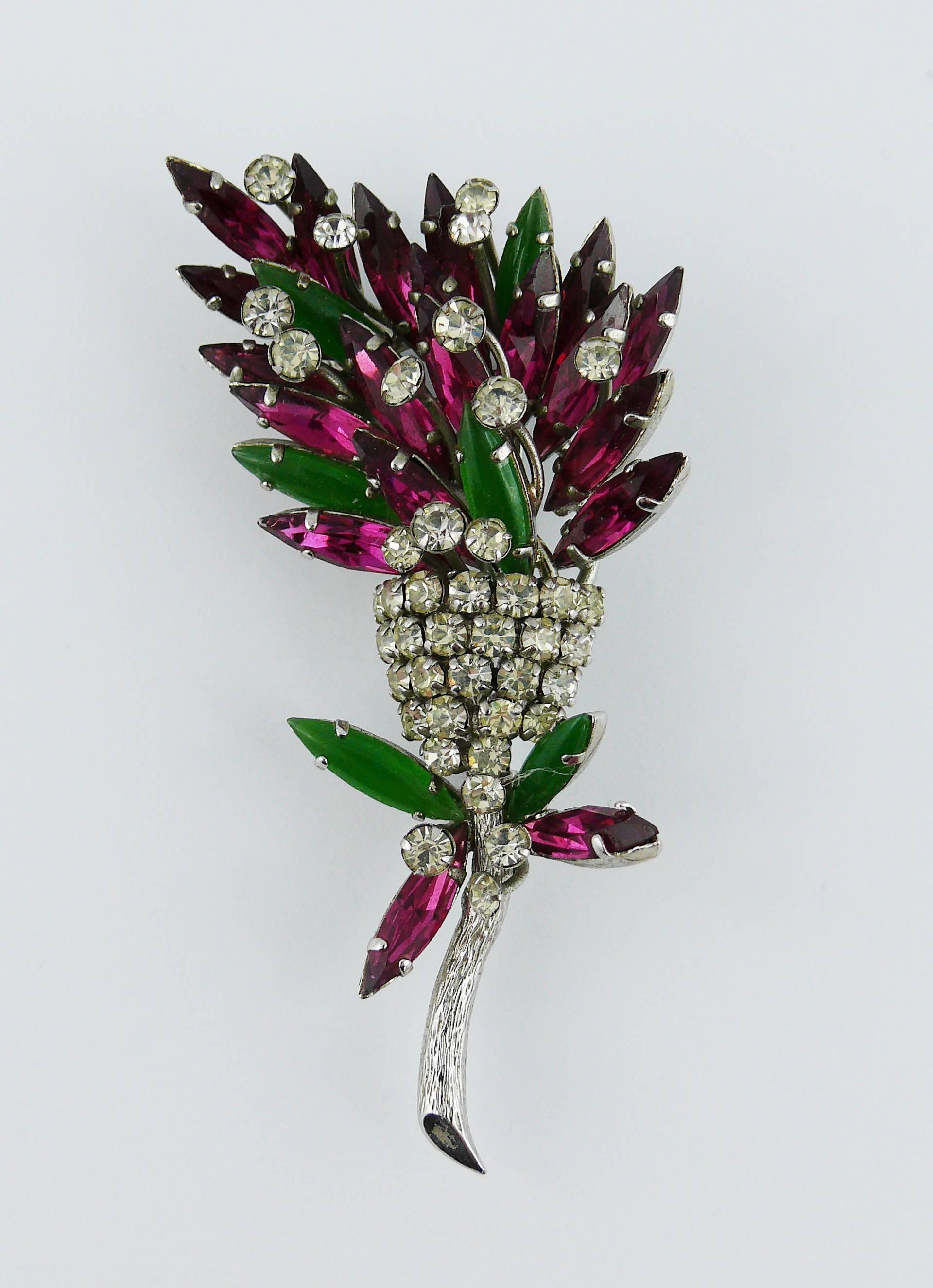 Christian Dior Vintage 1968 Floral Brooch In Excellent Condition In Nice, FR