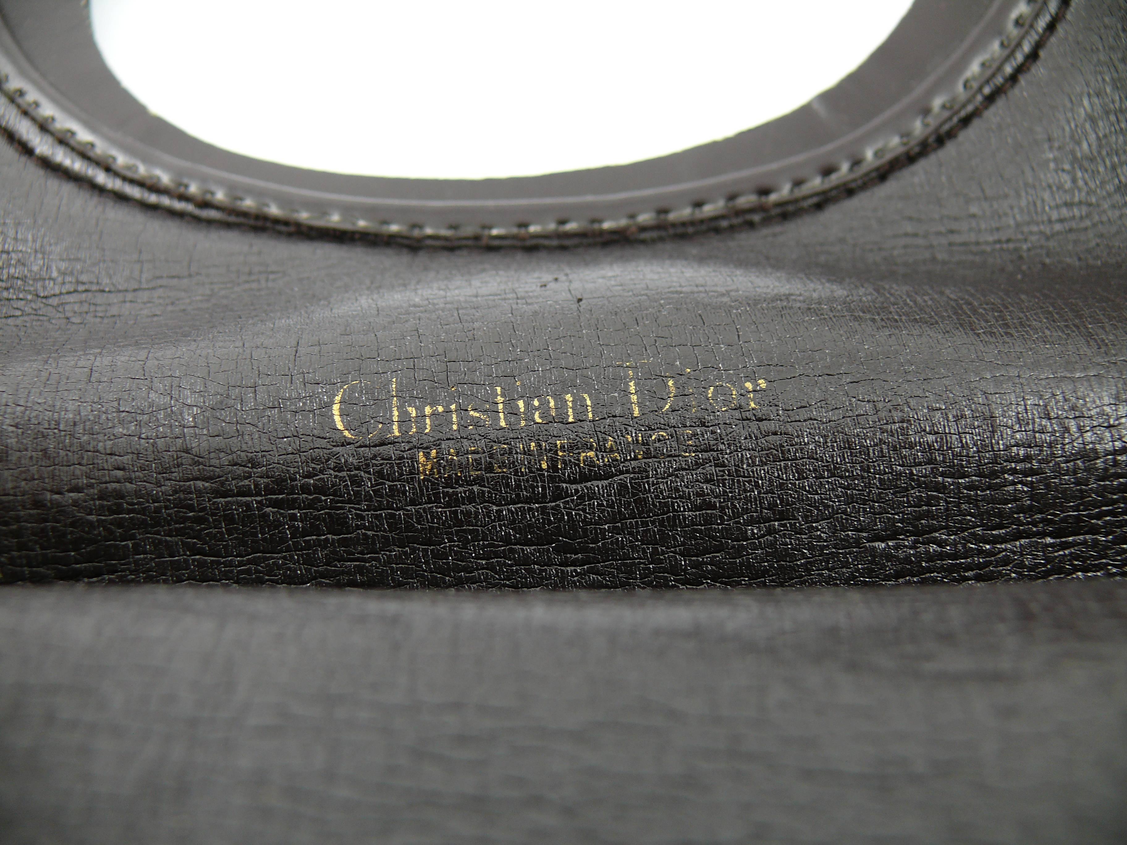 Christian Dior Vintage Brown Monogram Iconic Canvas Bag - Rare XL version In Good Condition In Nice, FR