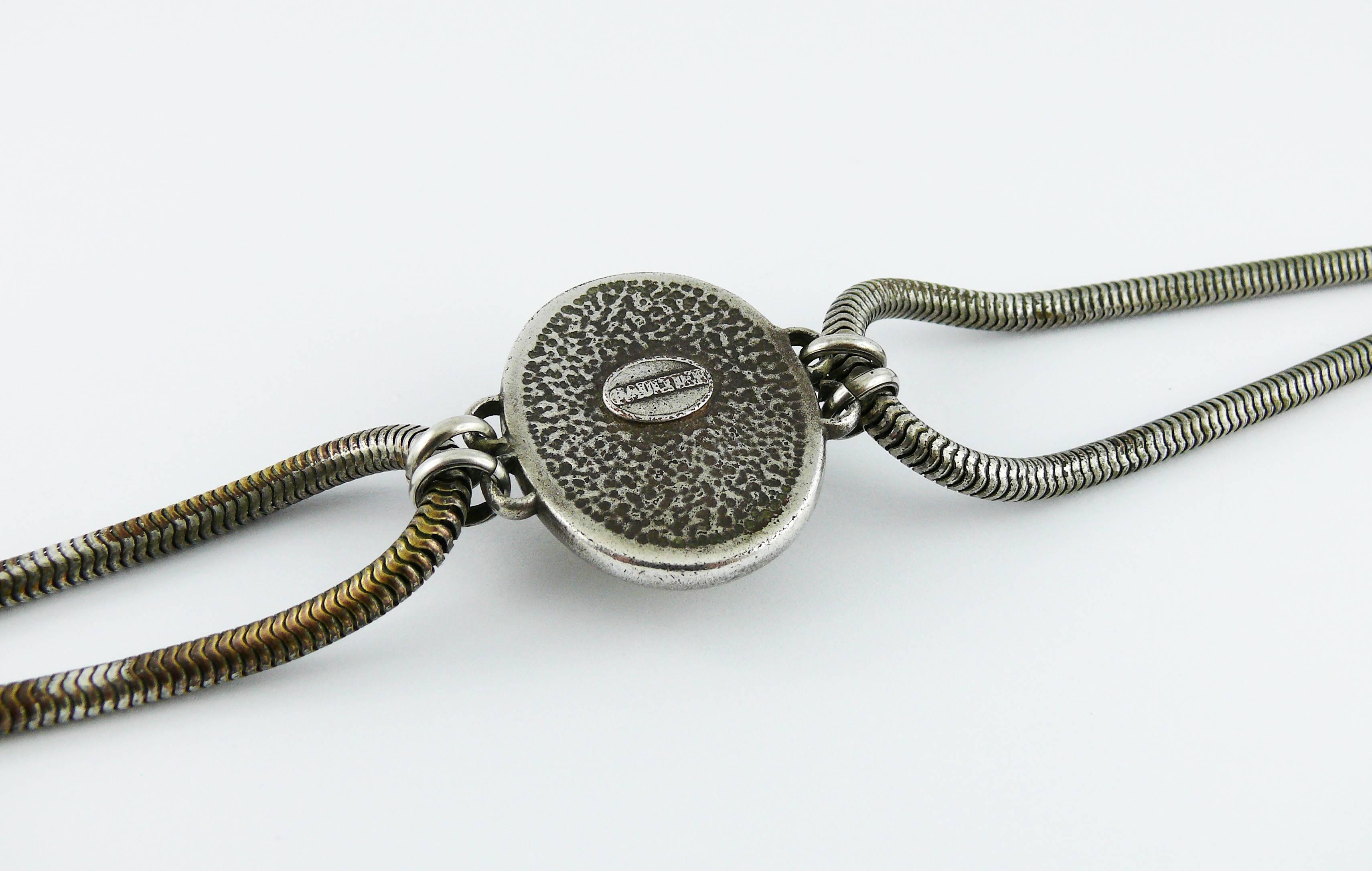 Jean Paul Gaultier Vintage Watch Dial Dog Collar Choker Necklace 3