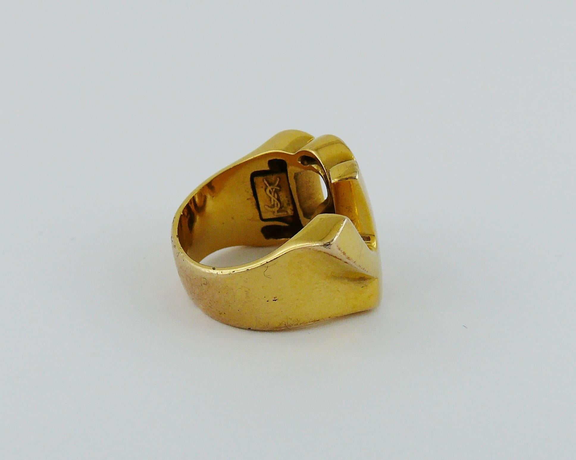 ysl gold ring