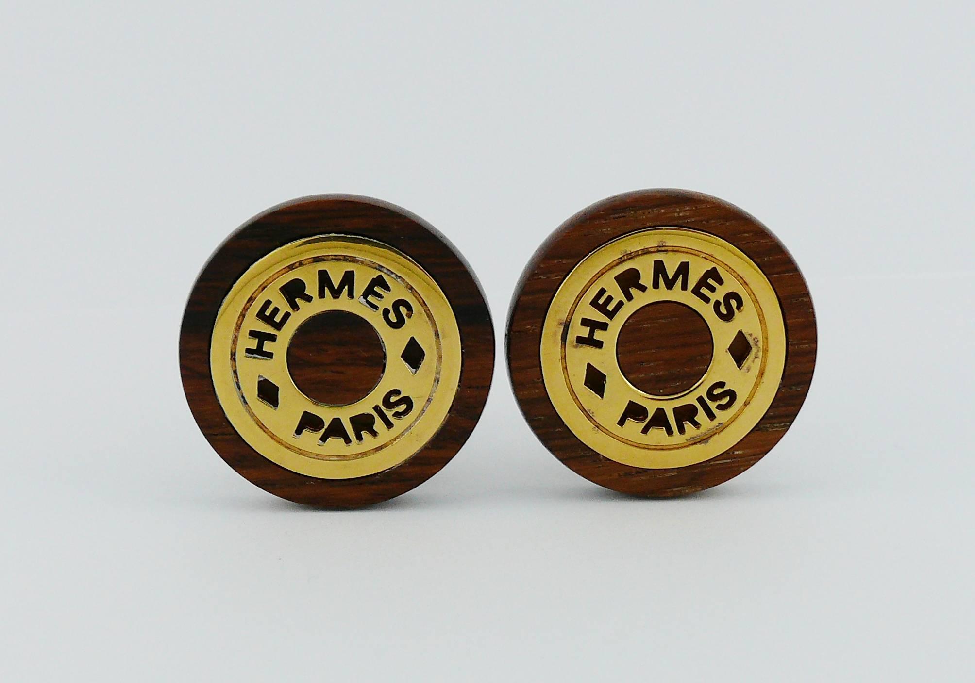 wooden clip on earrings