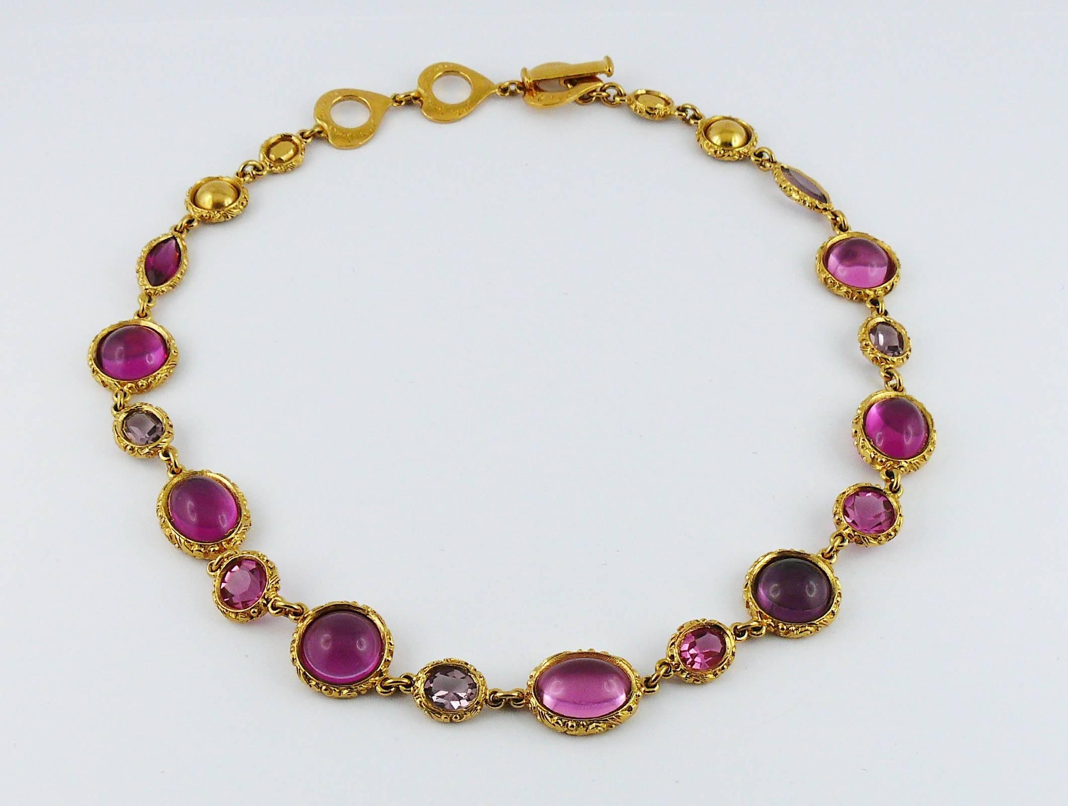 Women's Yves Saint Laurent YSL Vintage Jewelled Necklace