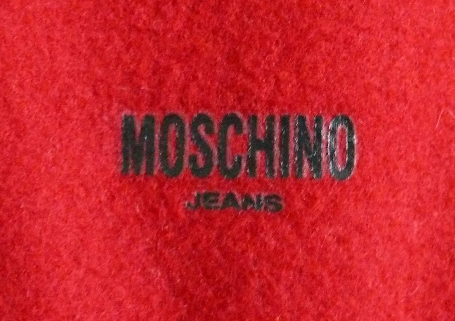 Moschino Iconic Red Multi Heart Handbag 2