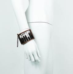 Jean Paul Gaultier Vintage Rare Abacus Cuff Bracelet