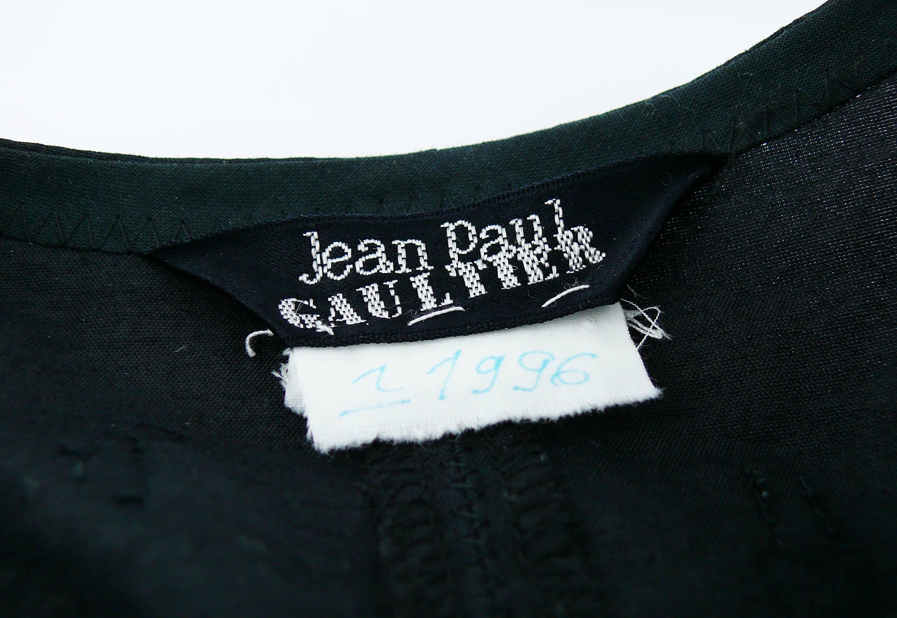 Jean Paul Gaultier Vintage Cone Breast Black Top 1
