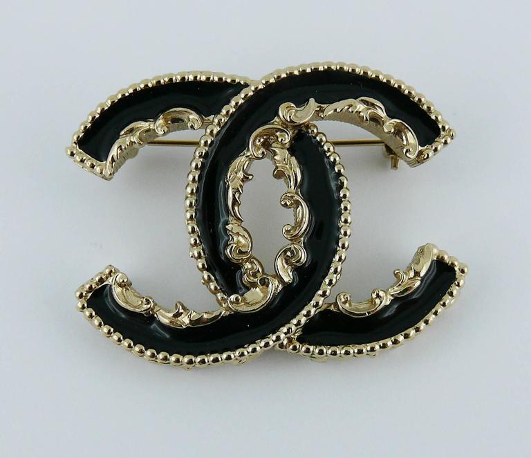 Chanel Gold Plated Rue Cambon Brooch Auction