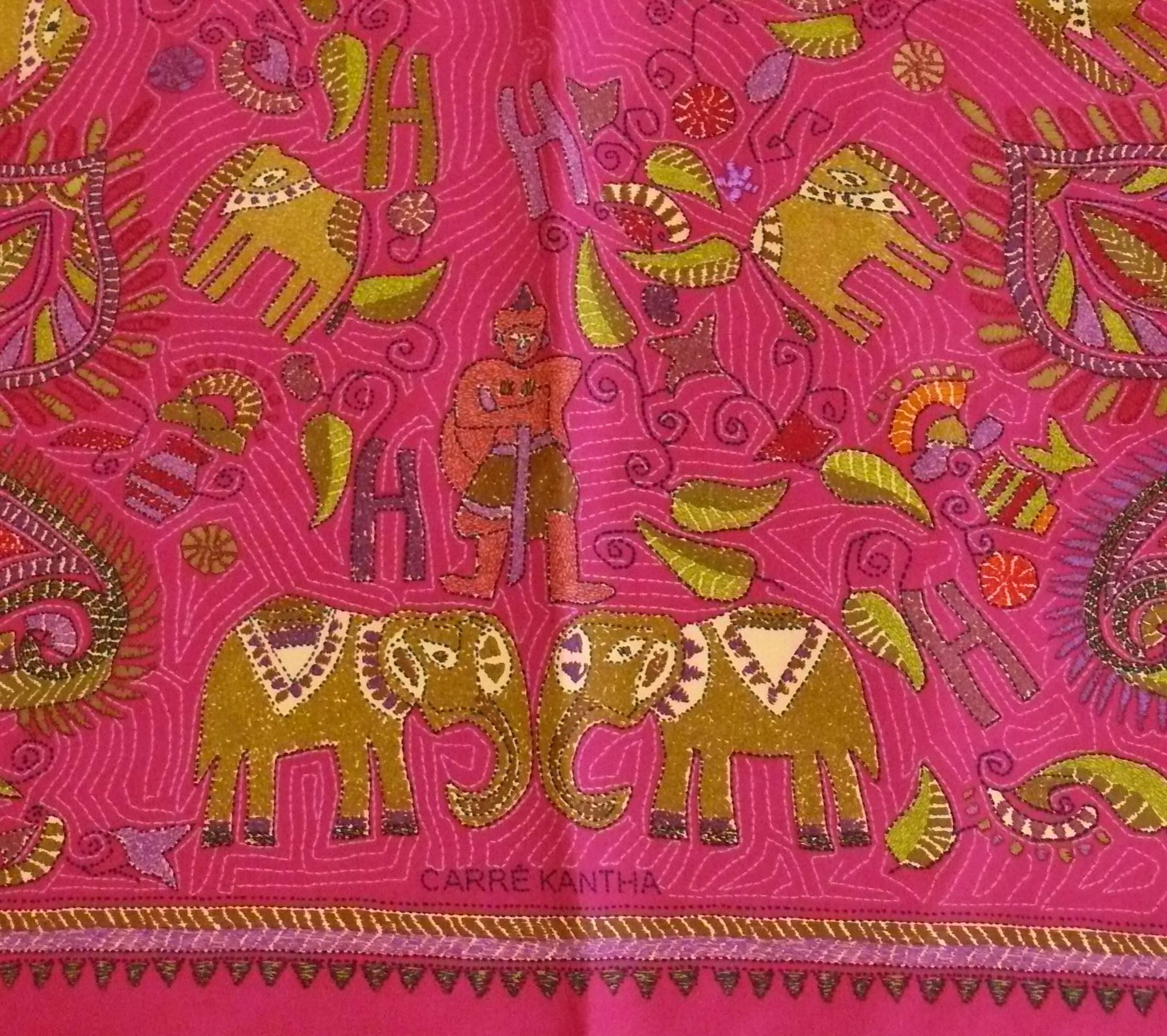 hermes carre kantha scarf