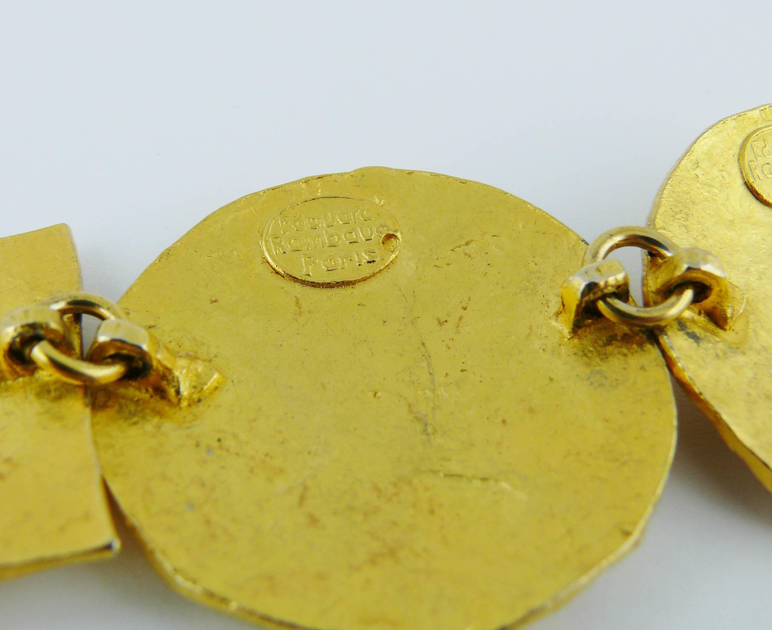 Edouard Rambaud Vintage Gold Toned Necklace For Sale 5