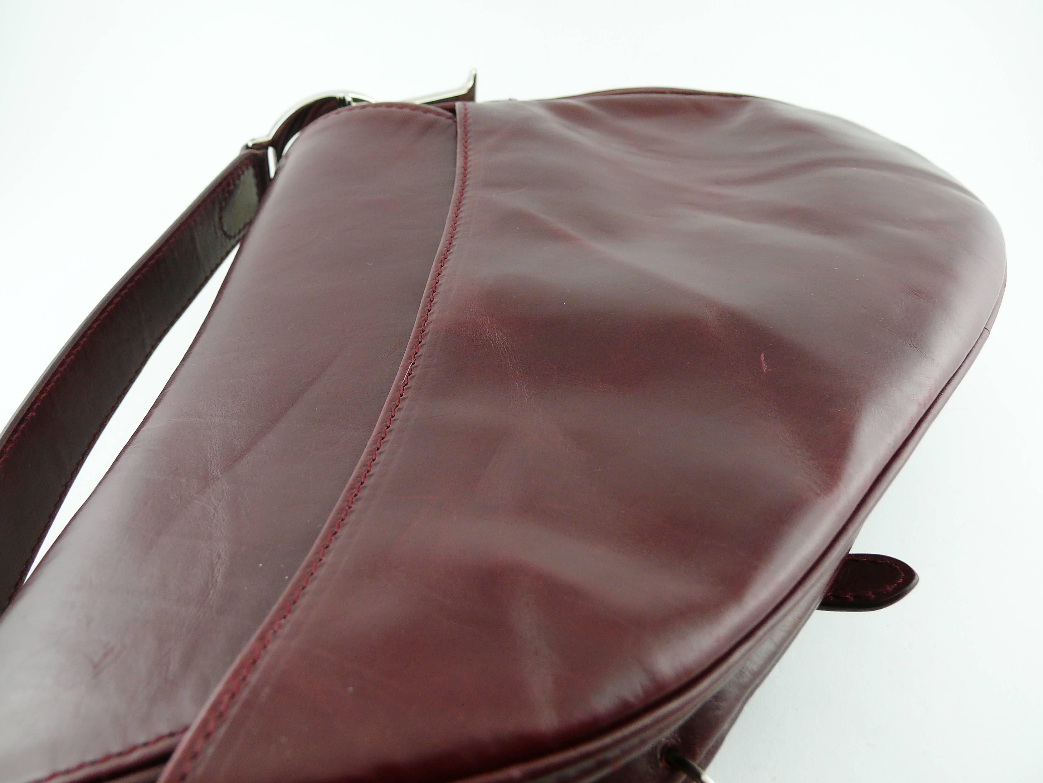 Christian Dior by John Galliano Rare Hardcore Pierced Saddle Leather Handbag 1