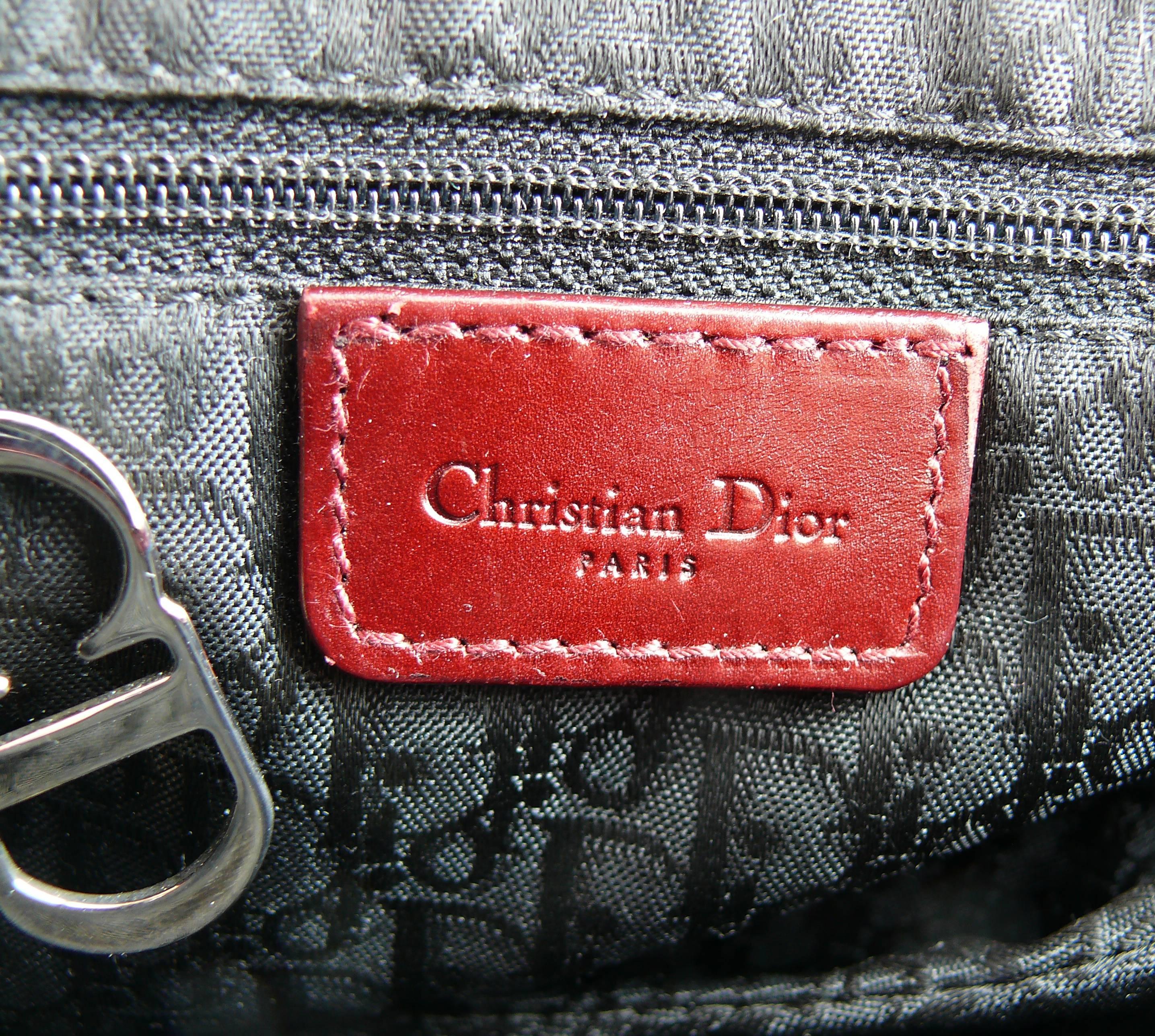 Women's Christian Dior by John Galliano Rare Hardcore Pierced Saddle Leather Handbag