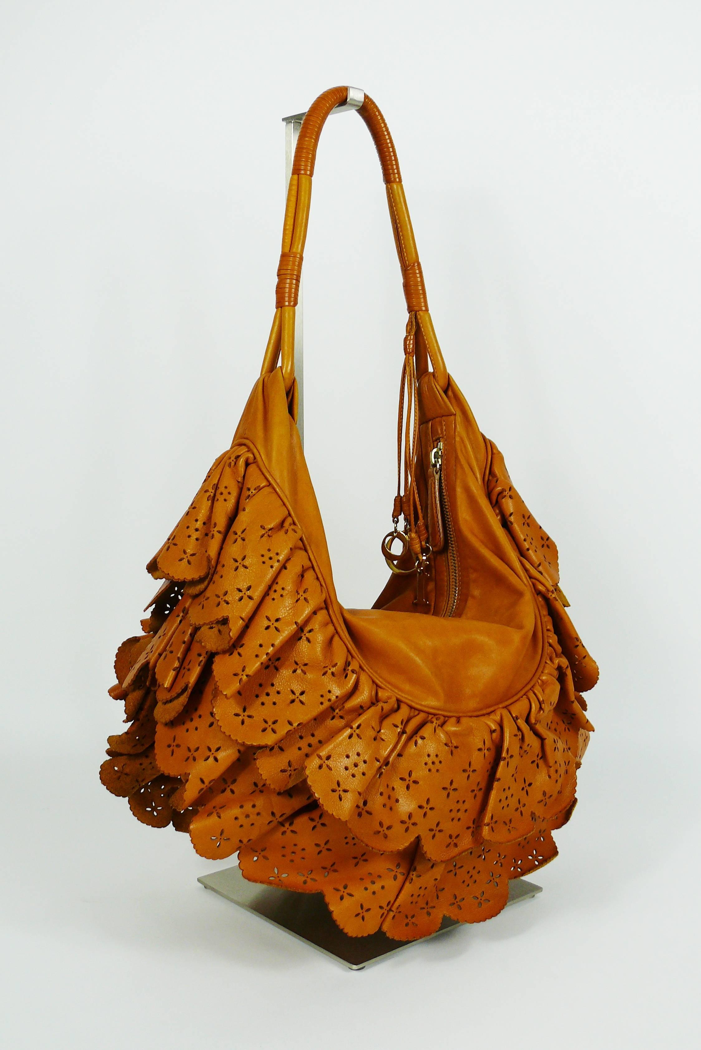 ruffle handbag