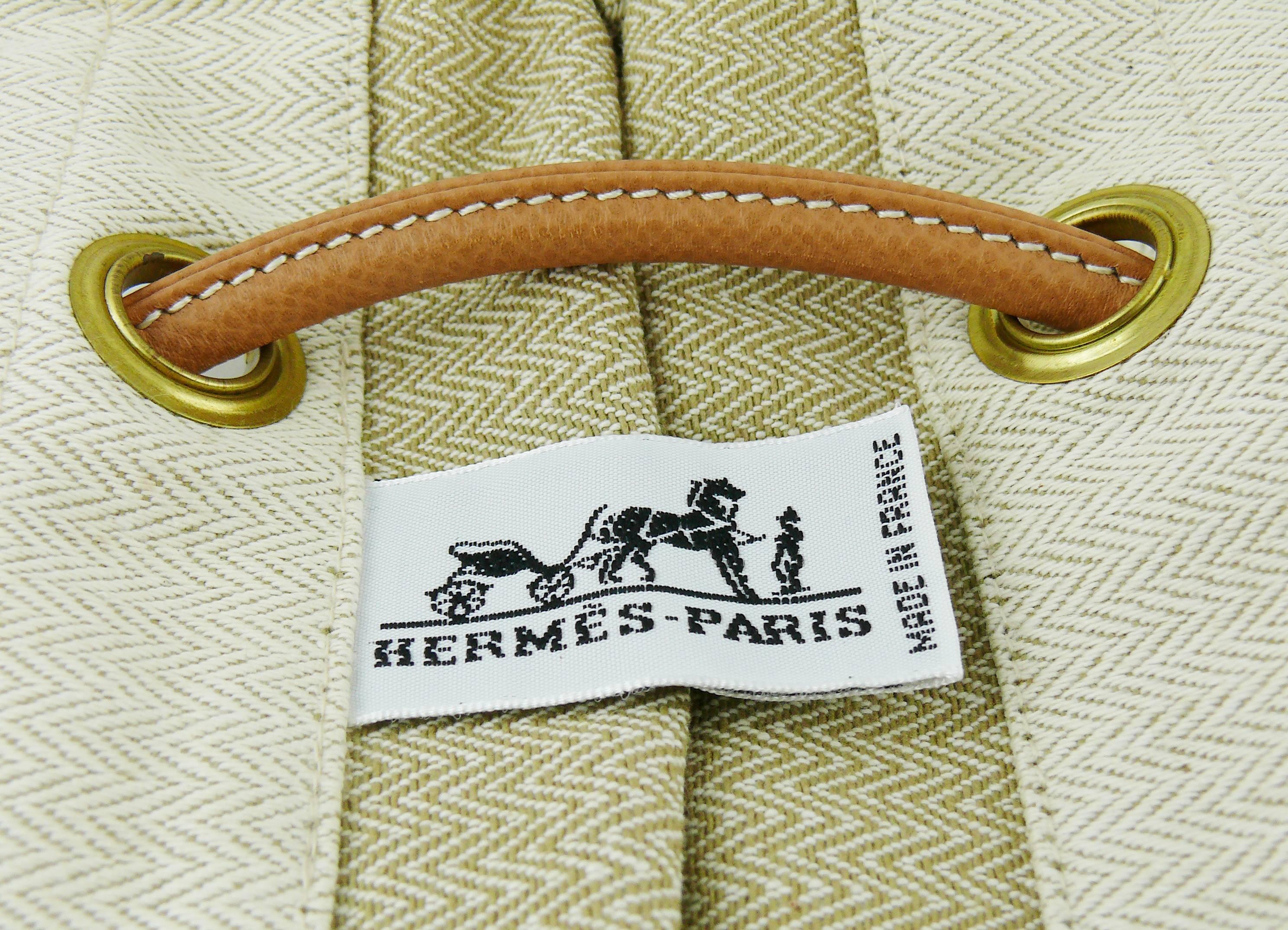 Hermes Vintage Aline XL Canvas Tote Bag 1