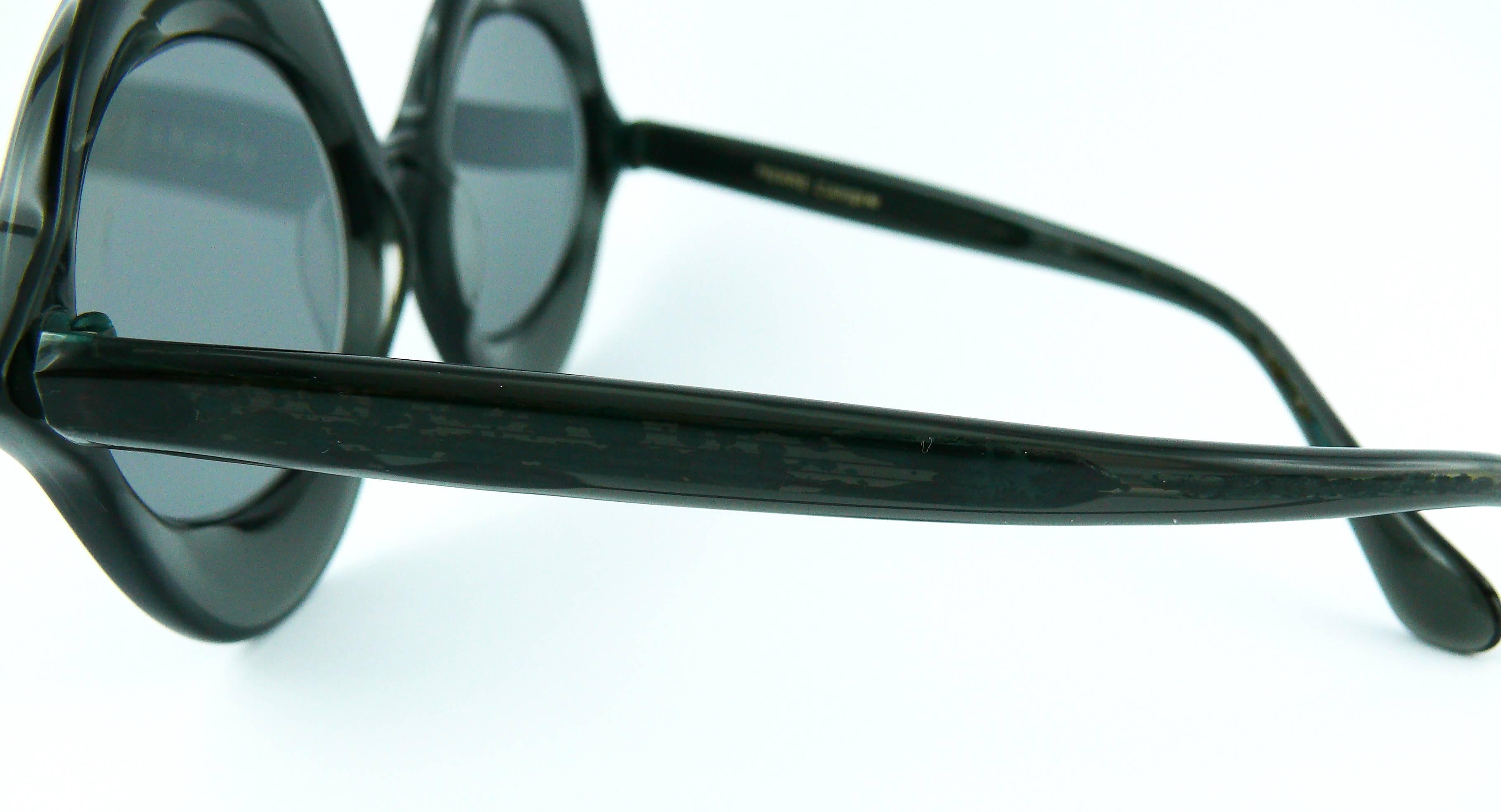 Pierre Cardin Vintage Iconic Kiss Black Sunglasses 6