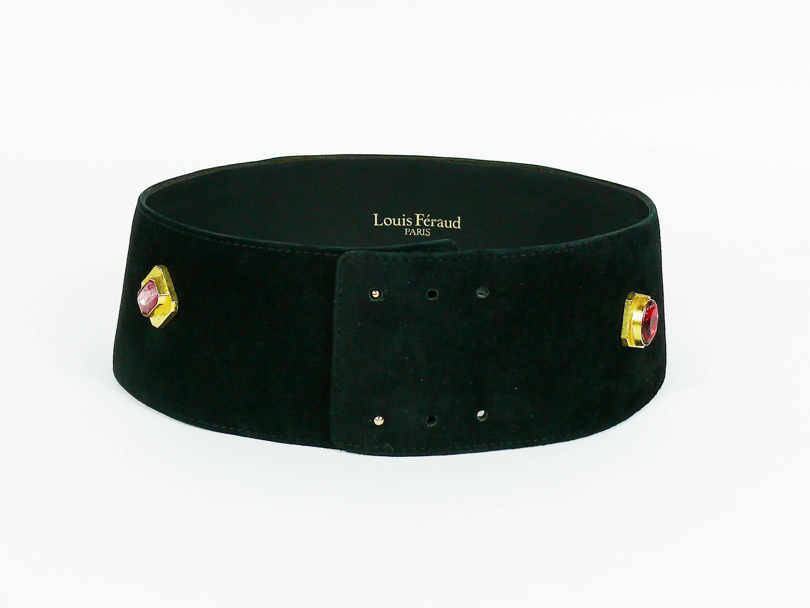 Louis Féraud Vintage Jewelled Byzantine Wide Waist Belt  In Good Condition In Nice, FR