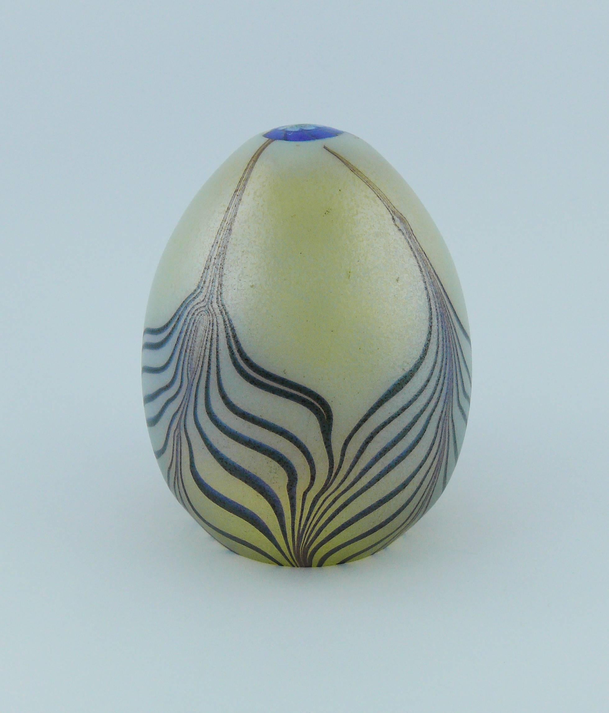 murano egg paperweight