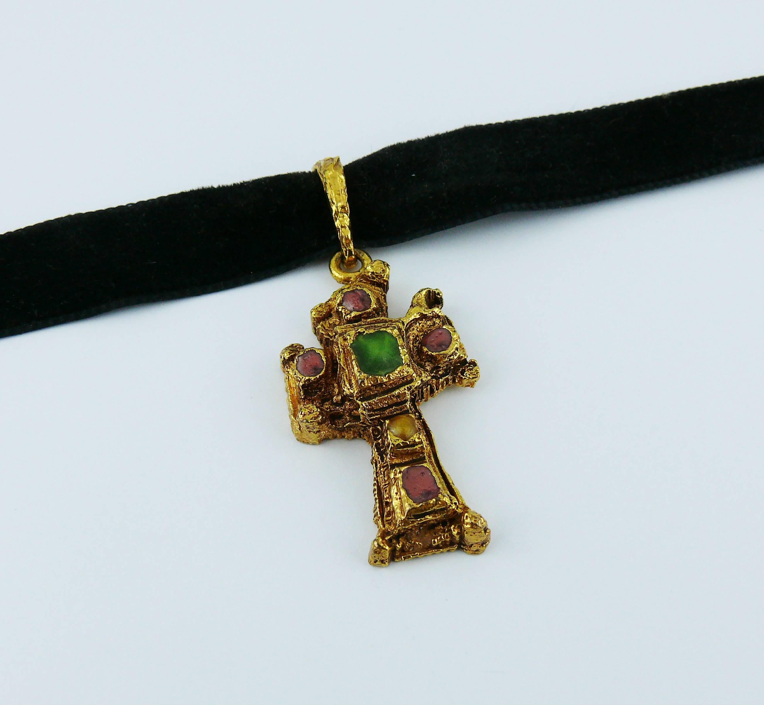 christian lacroix cross necklace