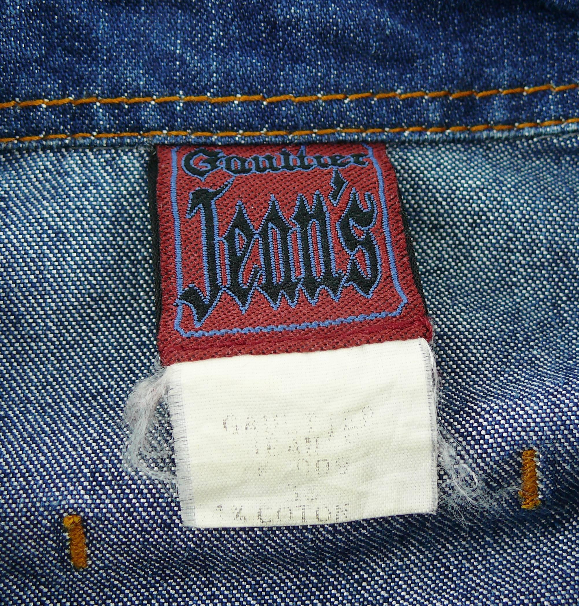 Jean Paul Gaultier Vintage Laced Denim Cropped Jacket 1